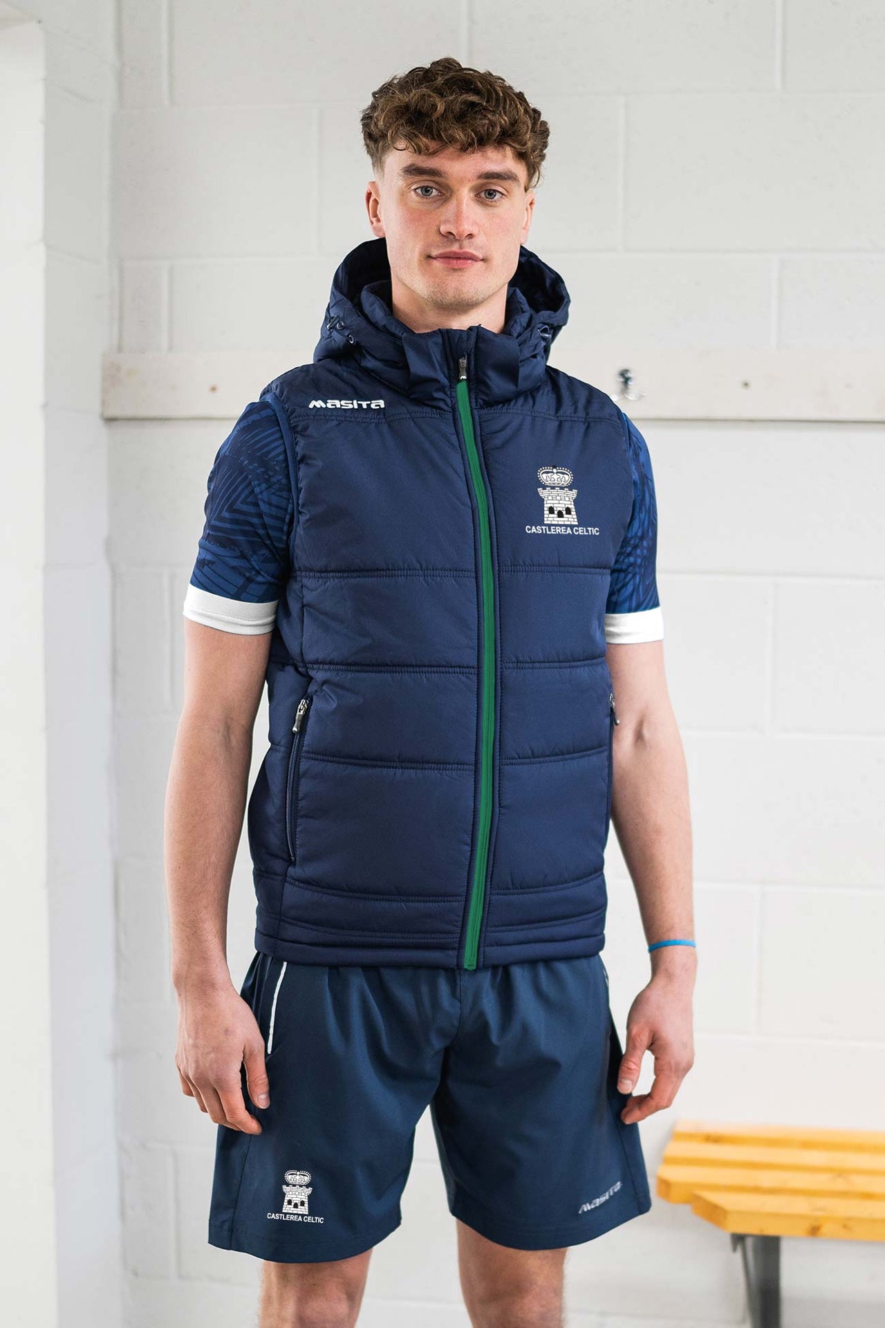 Castlerea Celtic FC  Navy Nova Sleeveless Gilet Adult