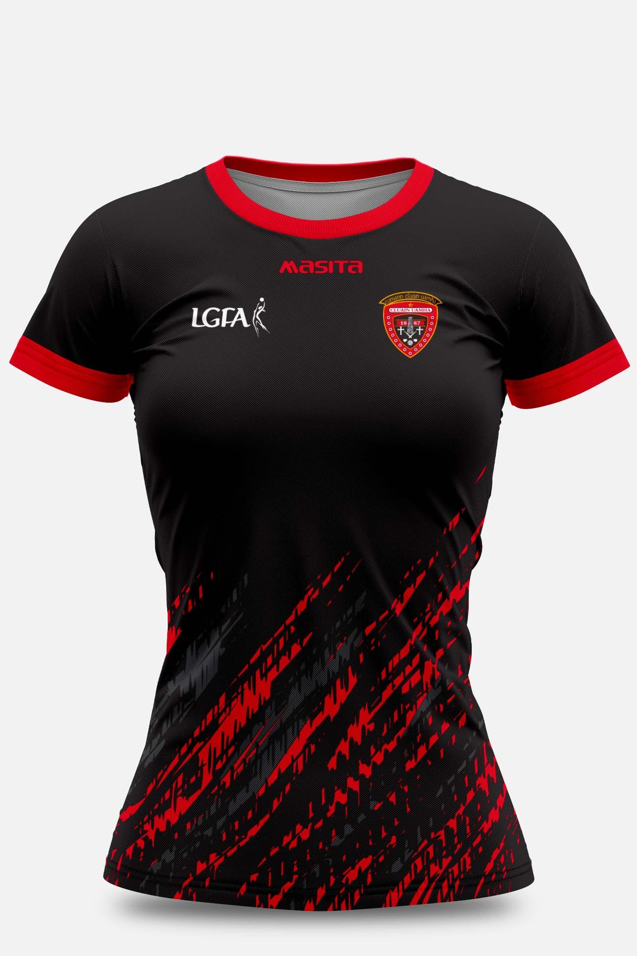 Cloyne LGFA  Black Training Jersey Regular Fit Kids & Adults