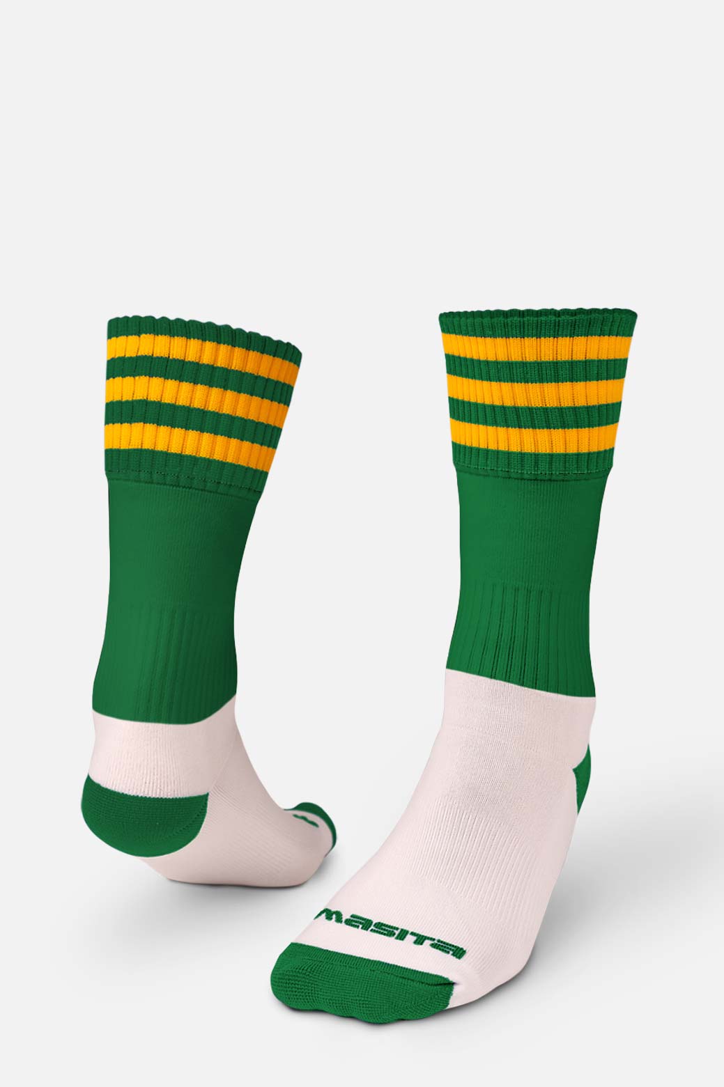 Duffry Rovers  Green/Amber Midi Socks Kids & Adult