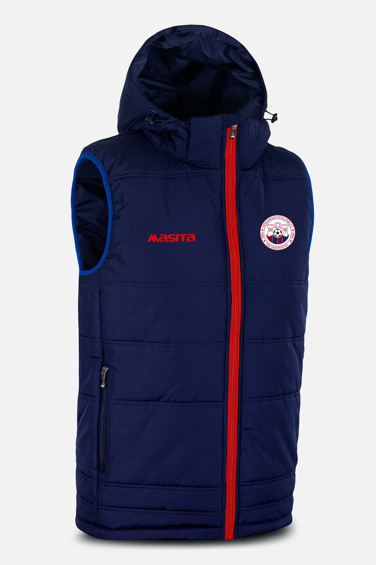 Newlands Castle Park FC Pop Up Shop Navy Nova Sleeveless Gilet Kids & Adults