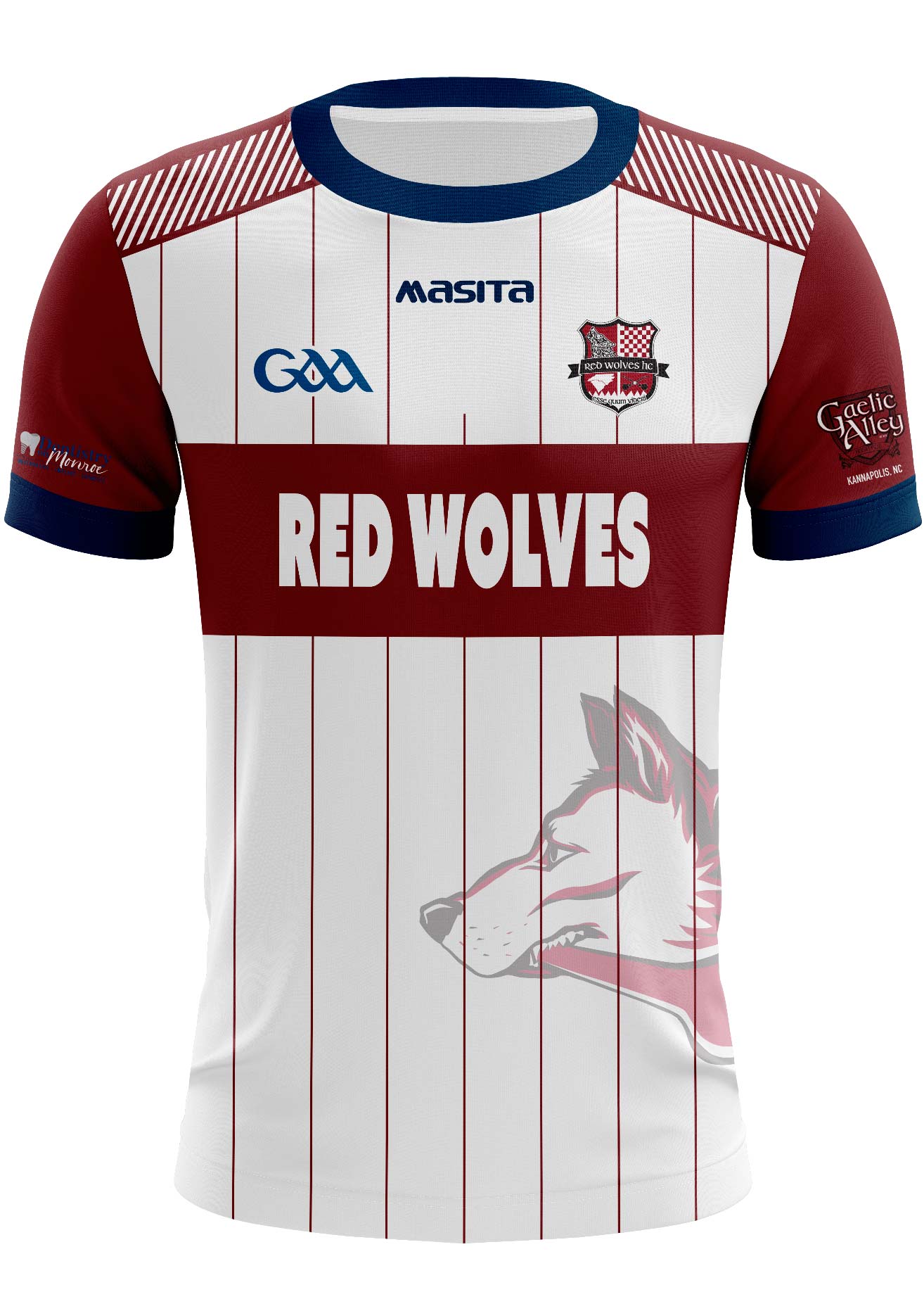 Red hot sale wolves jersey