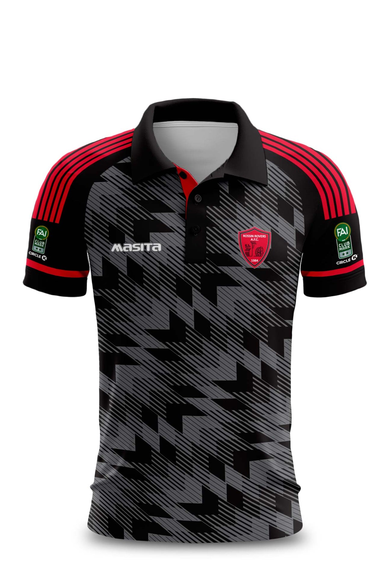 Rossin Rovers AFC Pop Up Shop Polo Shirt Regular Fit Adult