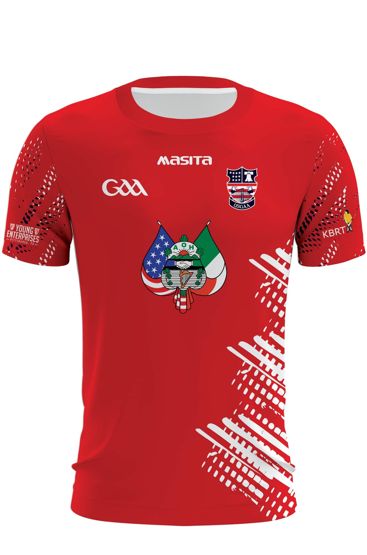 USGAA County Red Training Jersey Player Fit Adult