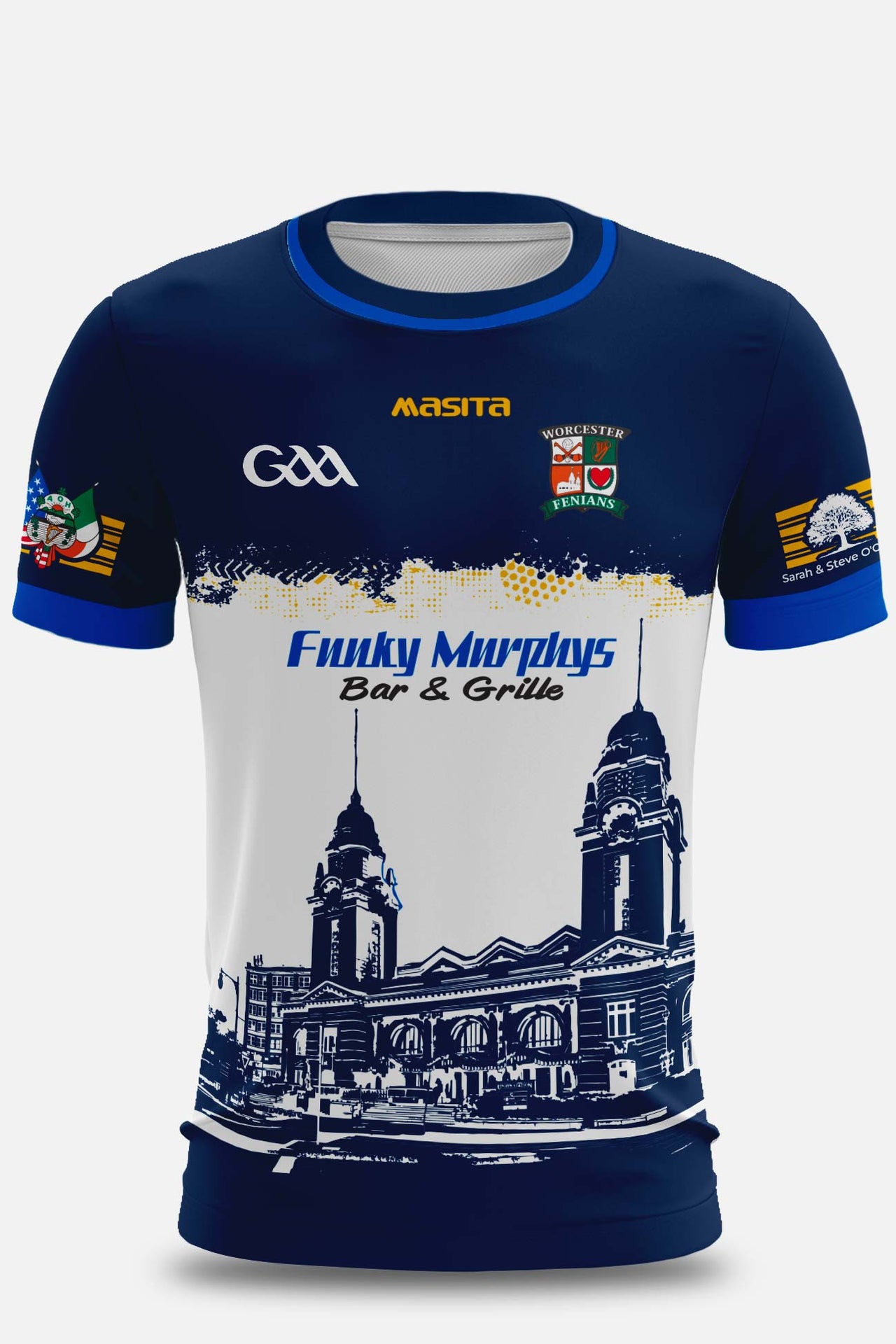 Worcester Fenians Funky Murphys Sponsor Goalkeeper Hurling Jersey Player Fit Adult