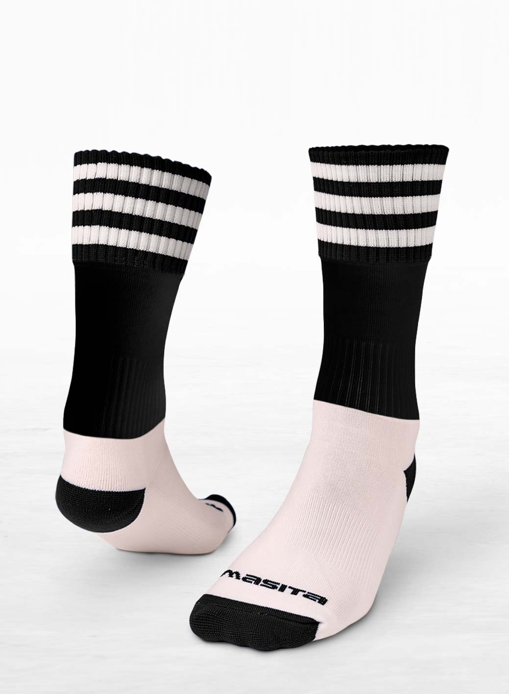 Black/White Midi Socks Adults