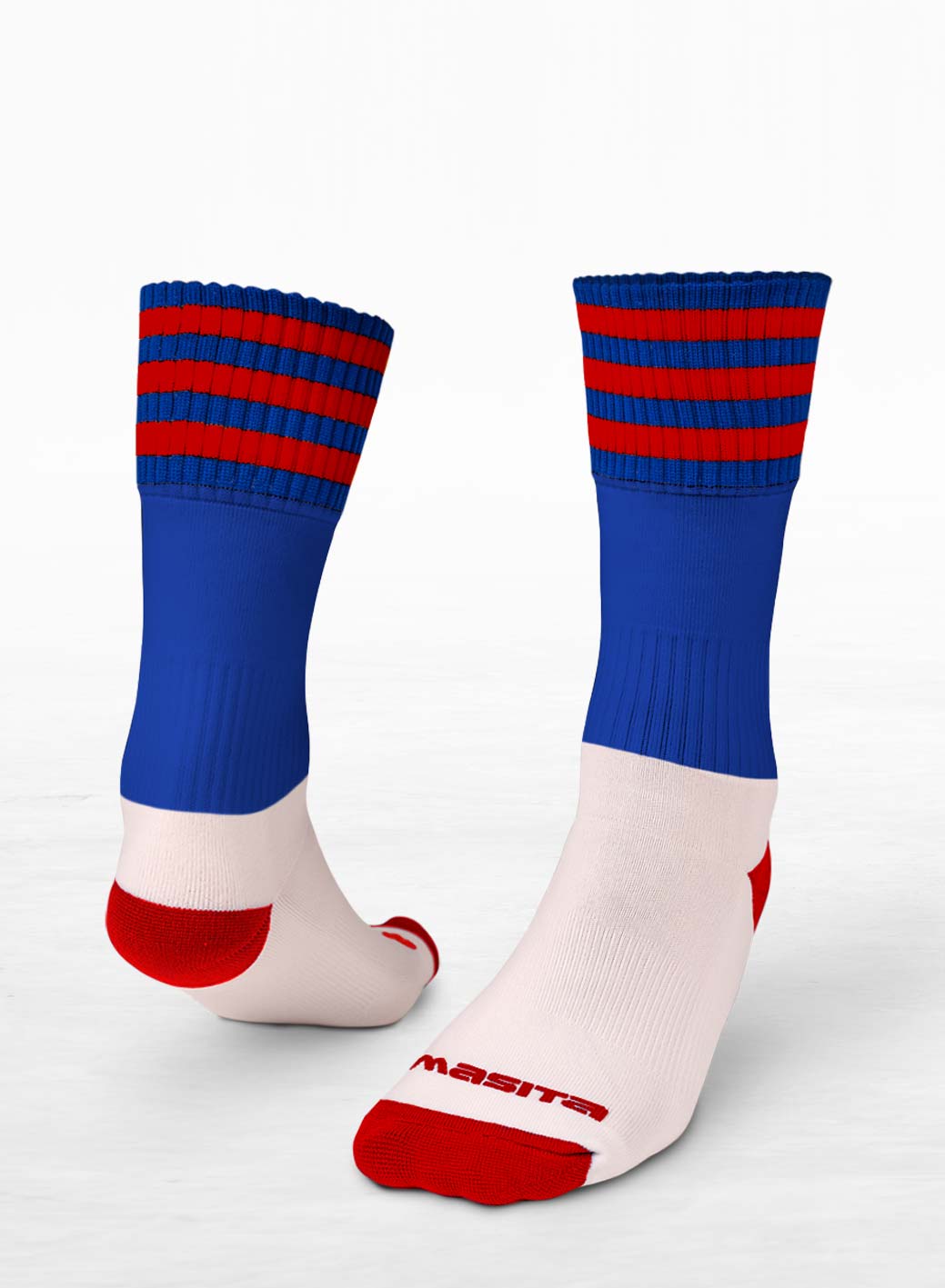 Blue/Red Midi Socks Adult