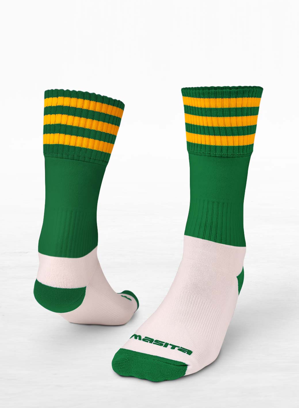 Green/Amber Midi Socks Adults
