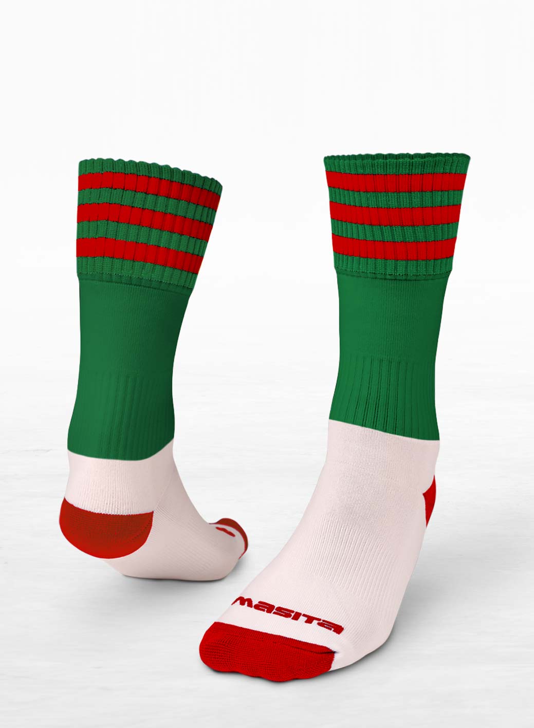 Green/Red Midi Socks Kids