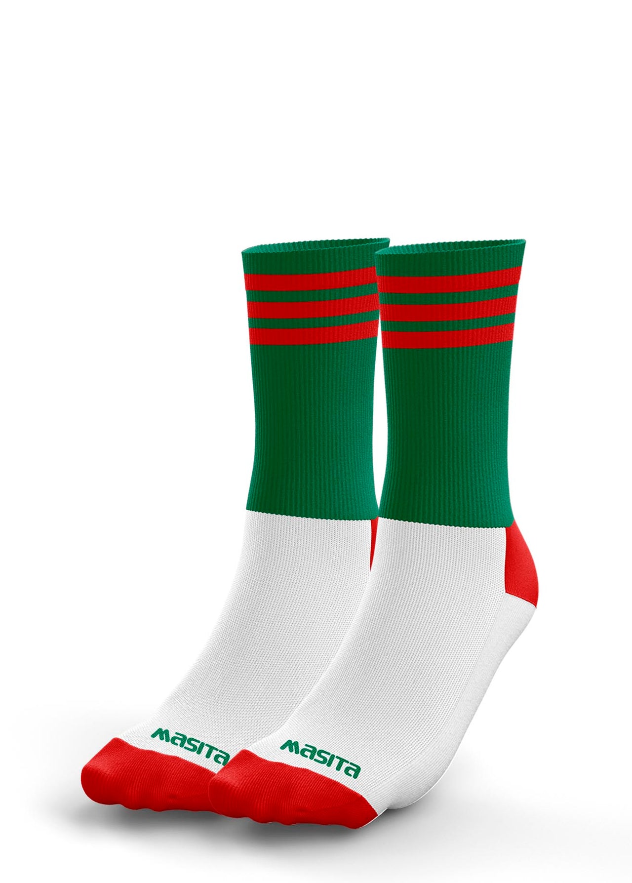 Green/Red Midi Sock