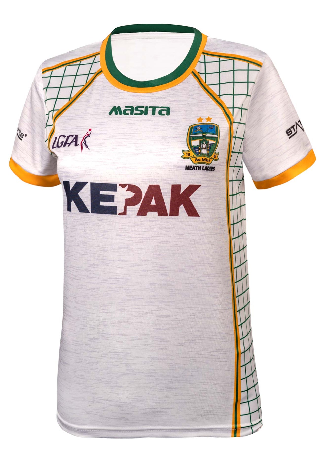 Meath Ladies White Away Jersey Player Fit Adult