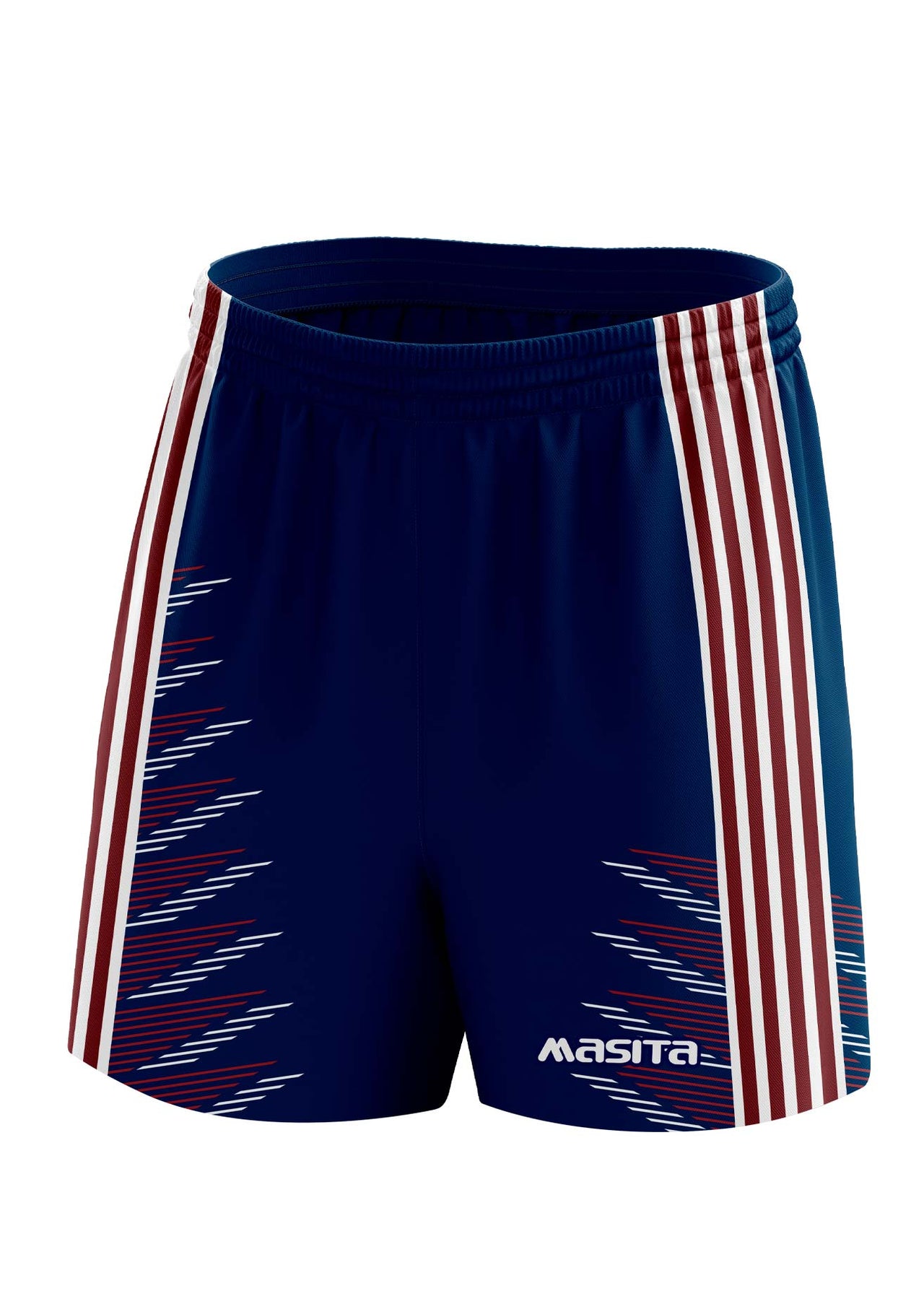 Hydro Gaelic Shorts Navy/Maroon/White Adult