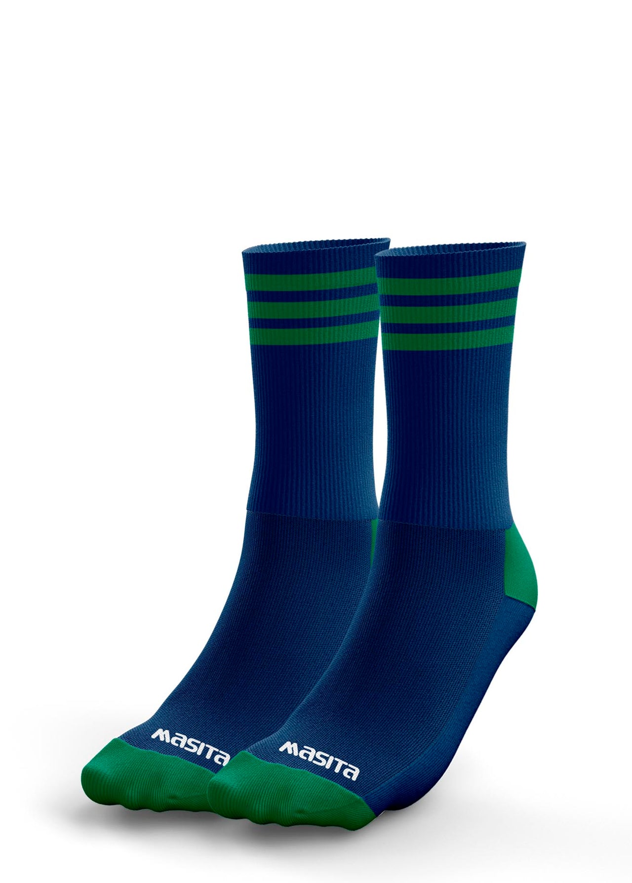 Navy/Green Midi Sock