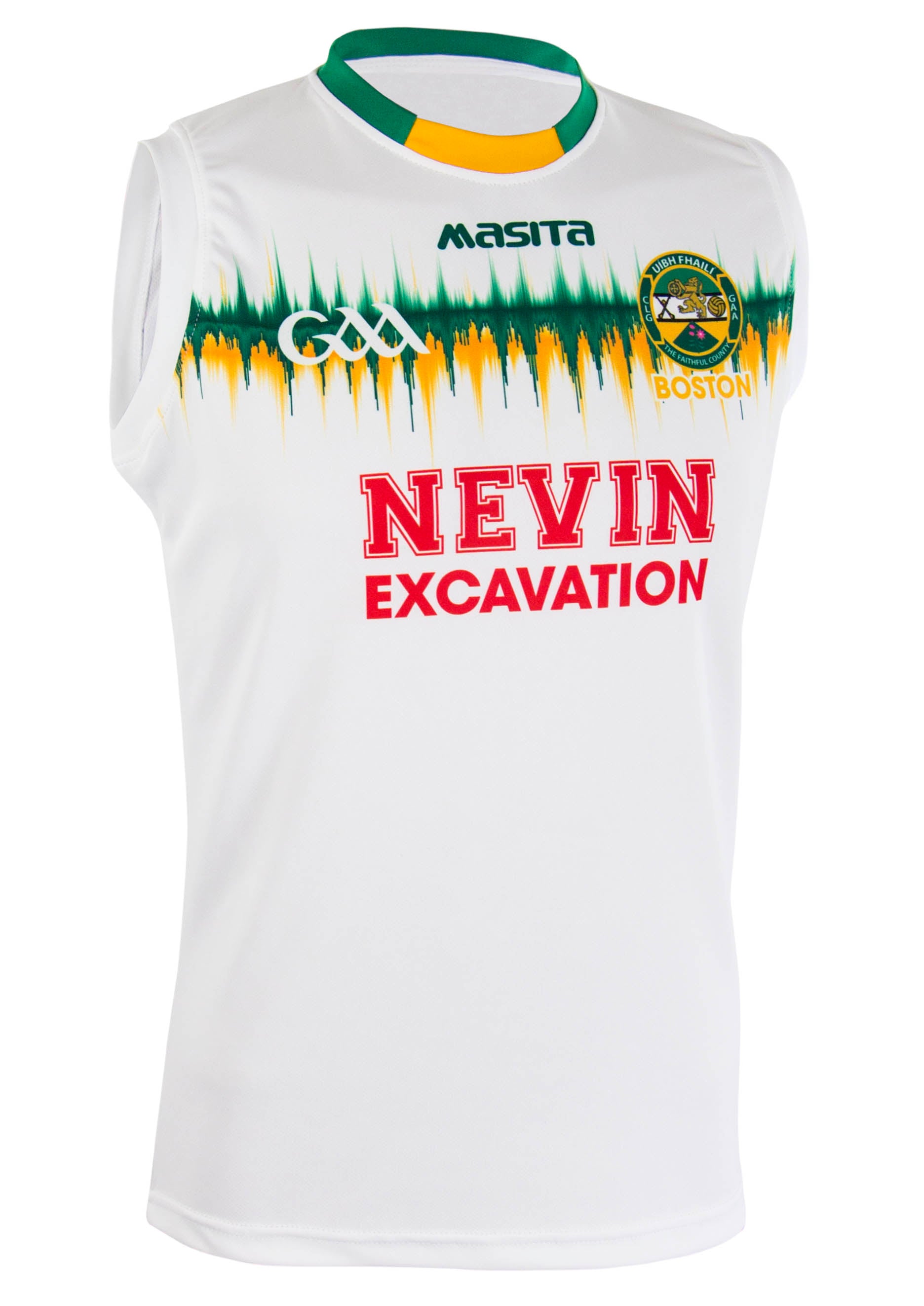 Offaly Boston Home Sleeveless Shirt Player Fit Adult