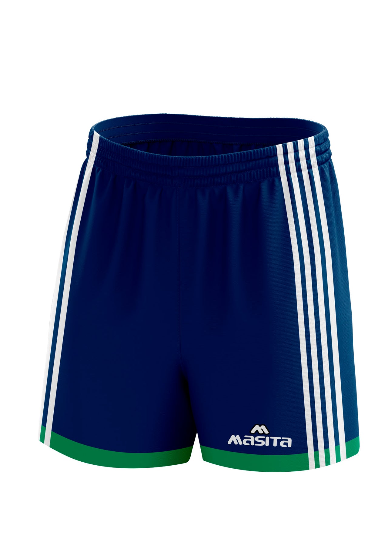 Solo Gaelic Shorts Navy/Green/White Kids