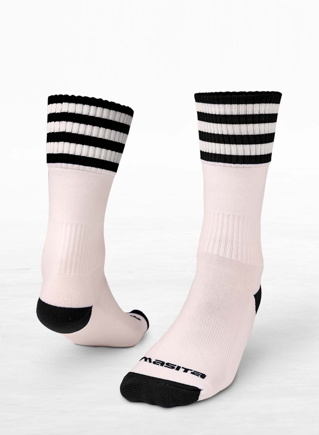 White/Black Midi Socks Adults