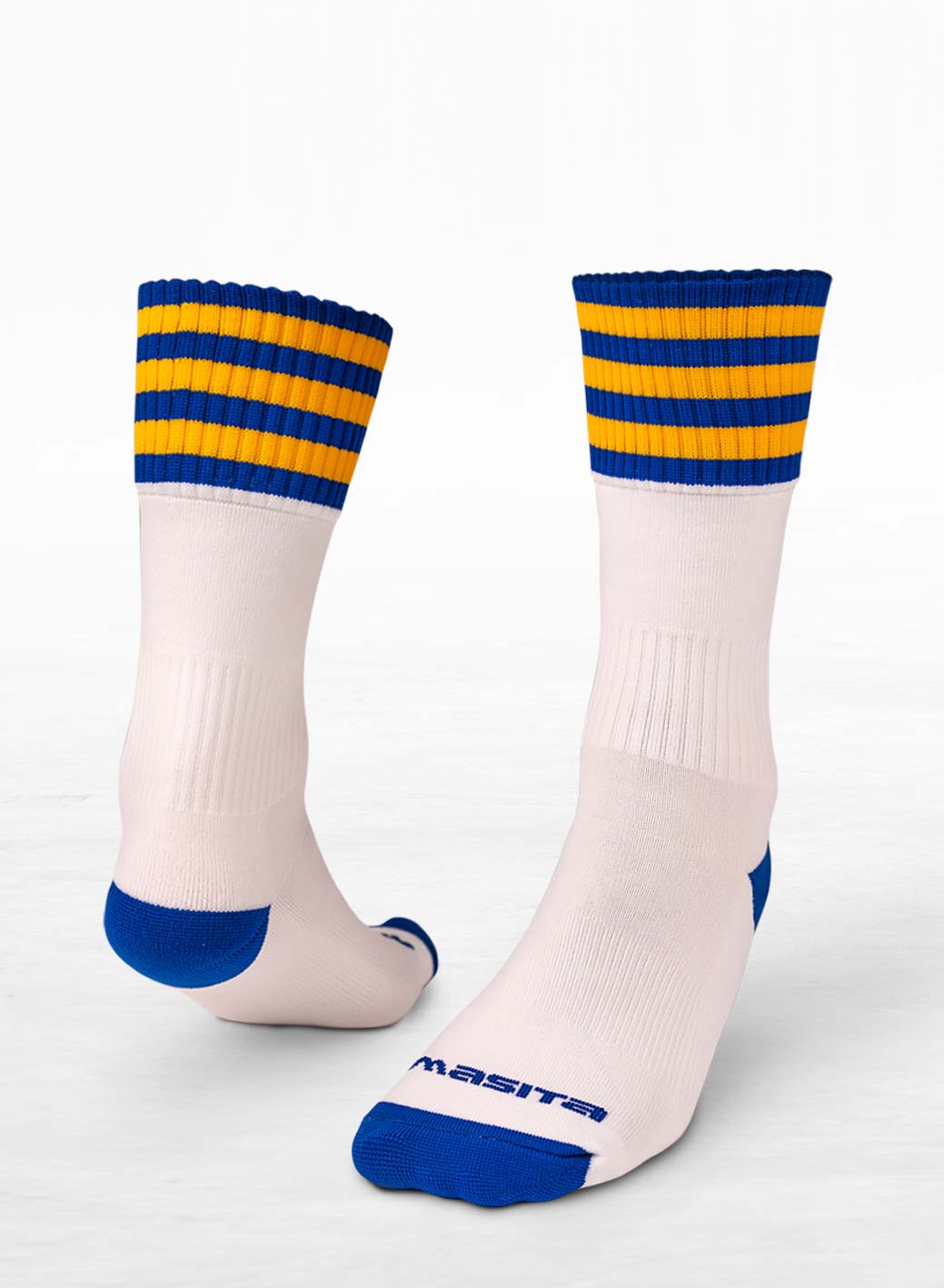 White/Blue/Amber Midi Socks Adults