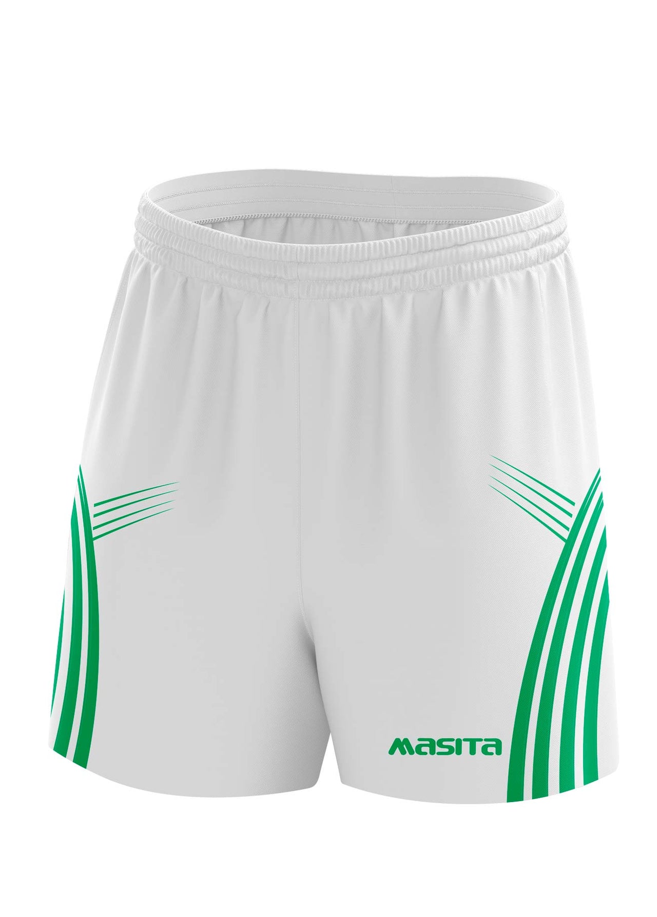 Casey Gaelic Shorts White/Green Kids