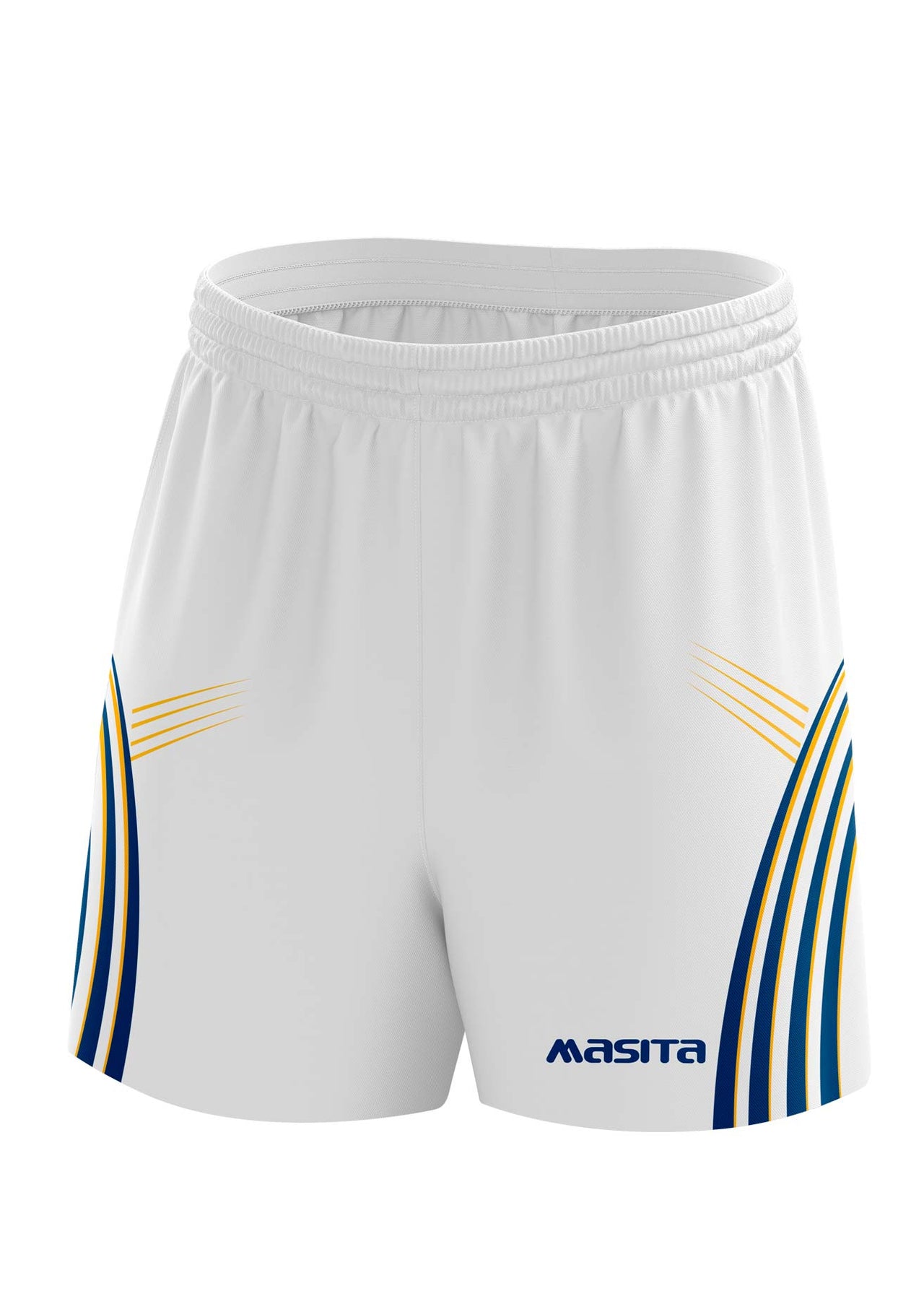 Casey Gaelic Shorts White/Navy/Amber Kids