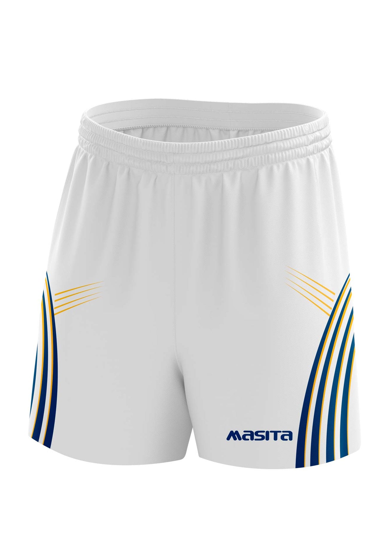Casey Gaelic Shorts White/Navy/Amber Adult