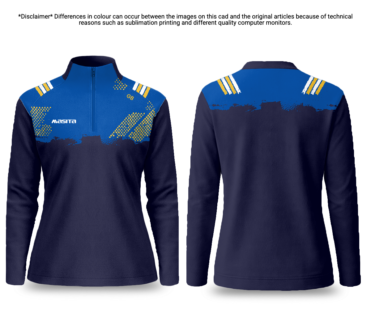 Official Camogie Quarter Zip Galva Style