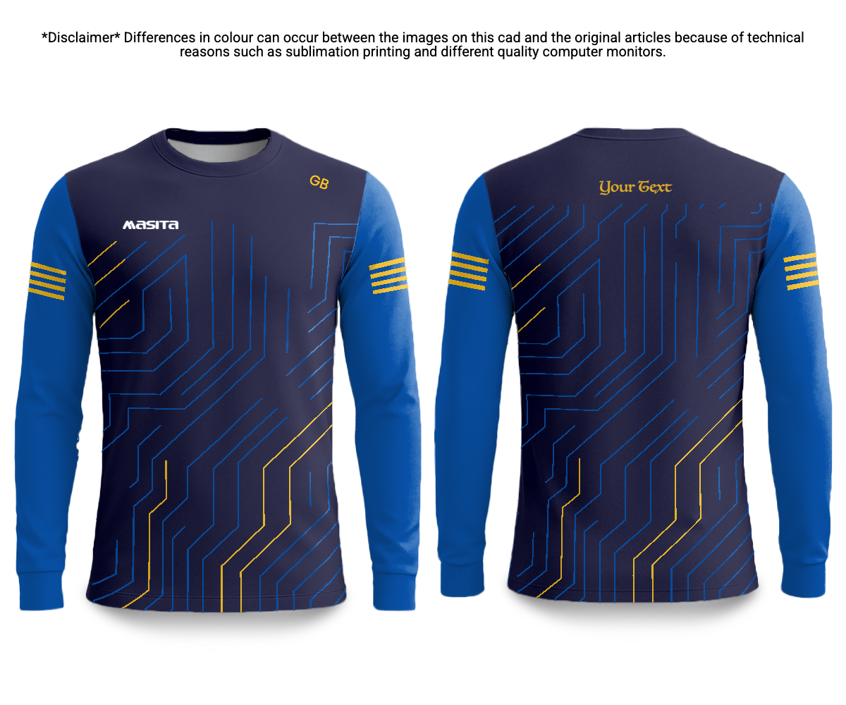 Official Camogie Long Sleeve Training Jersey Mercury Style