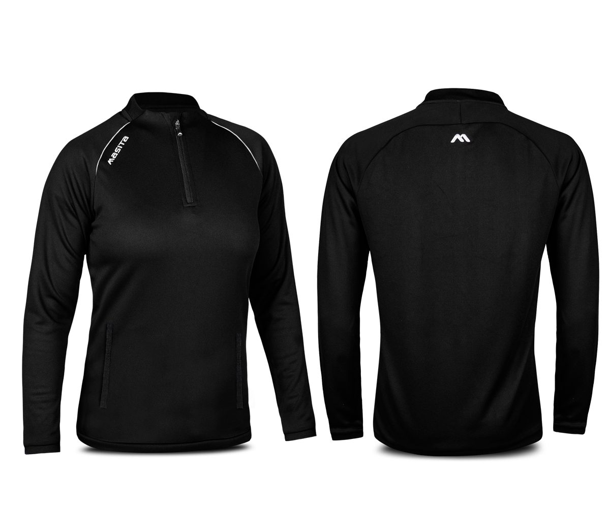 Rico Style Camogie Half Zip Black/White
