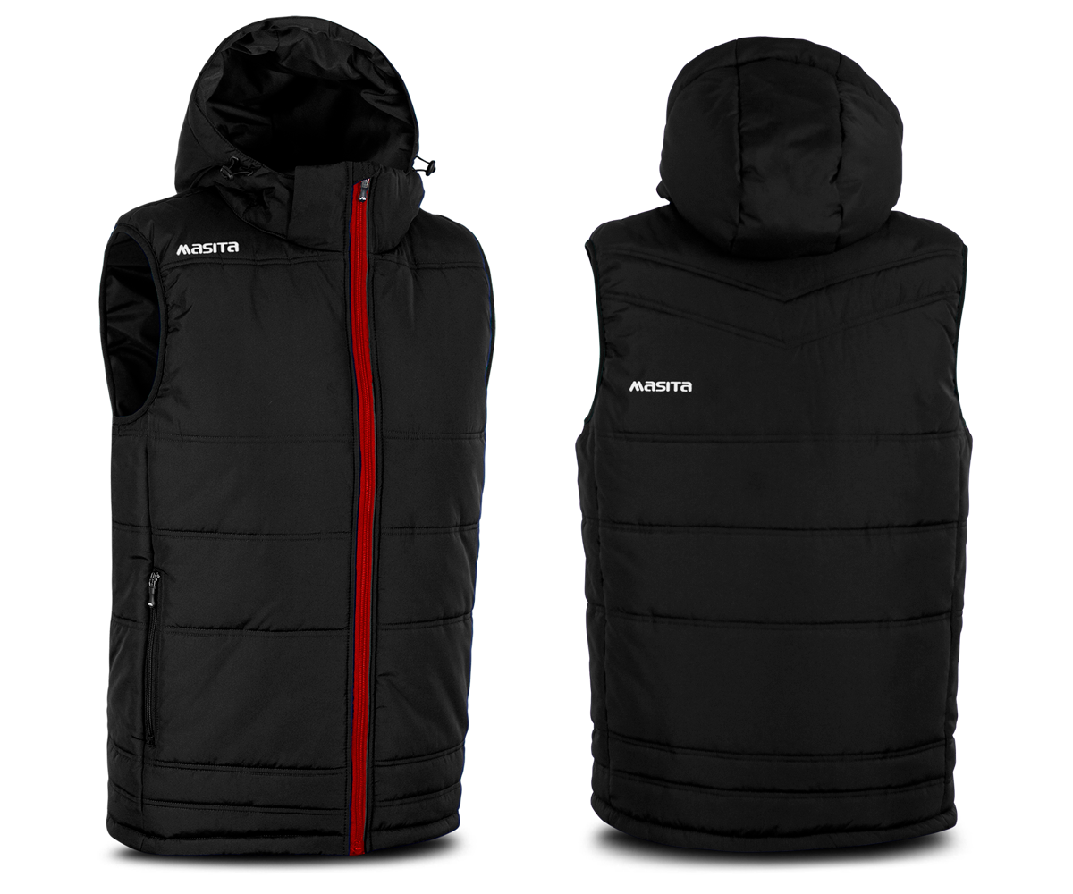 Nova Style Gilet Jacket Black/Red/White