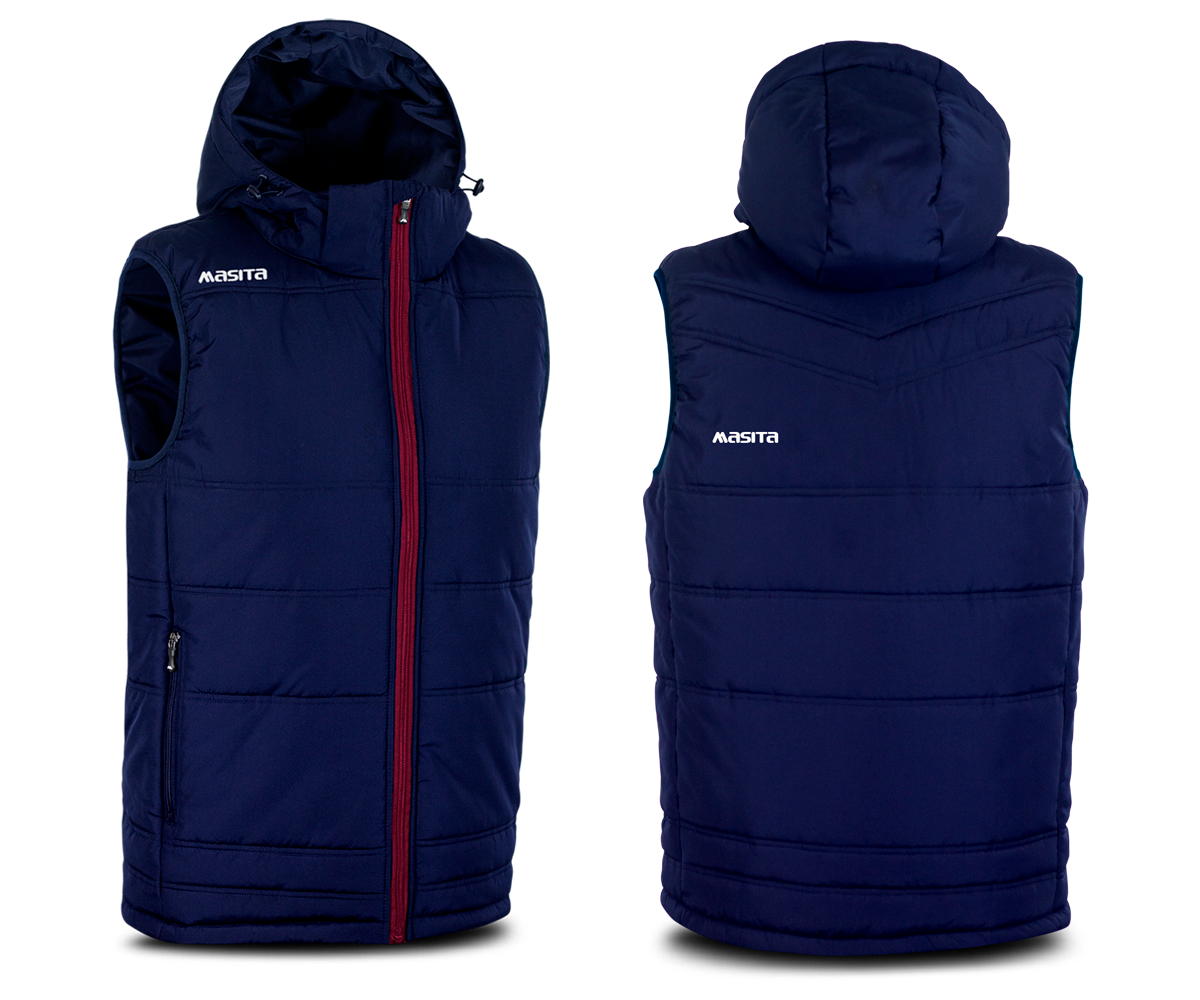 Nova Style Gilet Jacket Navy/Maroon/White