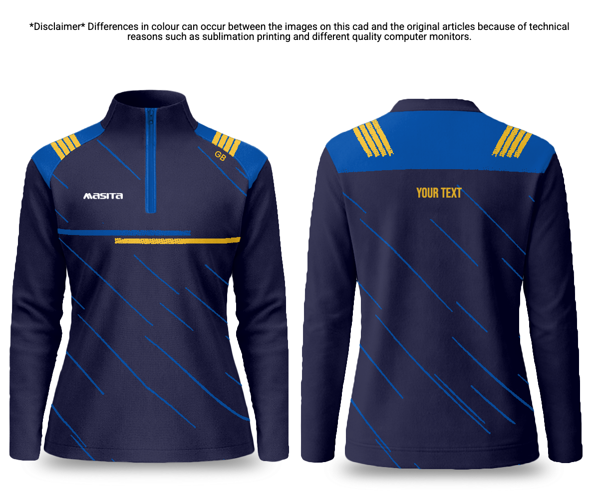 Official Camogie Quarter Zip Arda Style