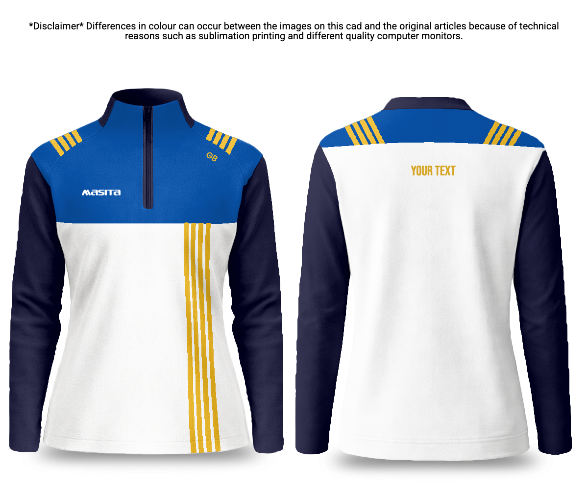 Official Camogie Quarter Zip Cashel Style