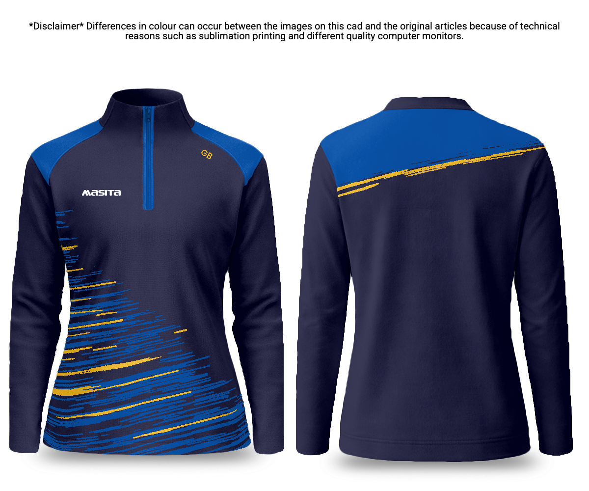 Official Camogie Quarter Zip Orchard Style