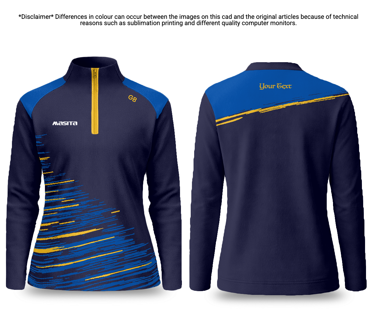 Official Camogie Quarter Zip Orchard Style