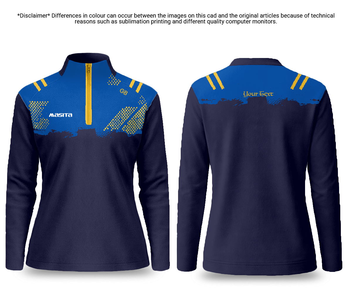 Official Camogie Quarter Zip Galva Style