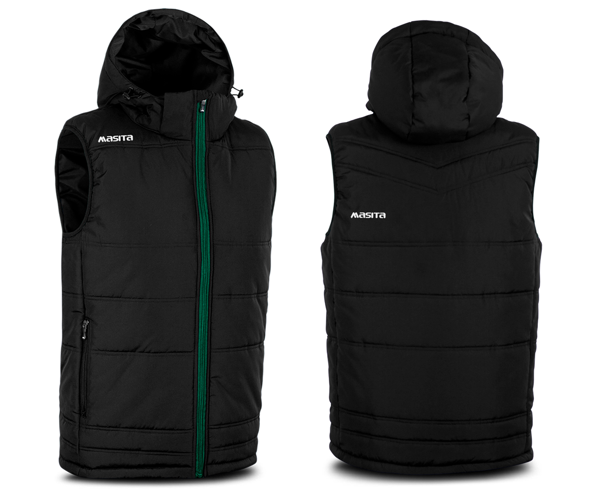 Nova Style Gilet Jacket Black/Green/White