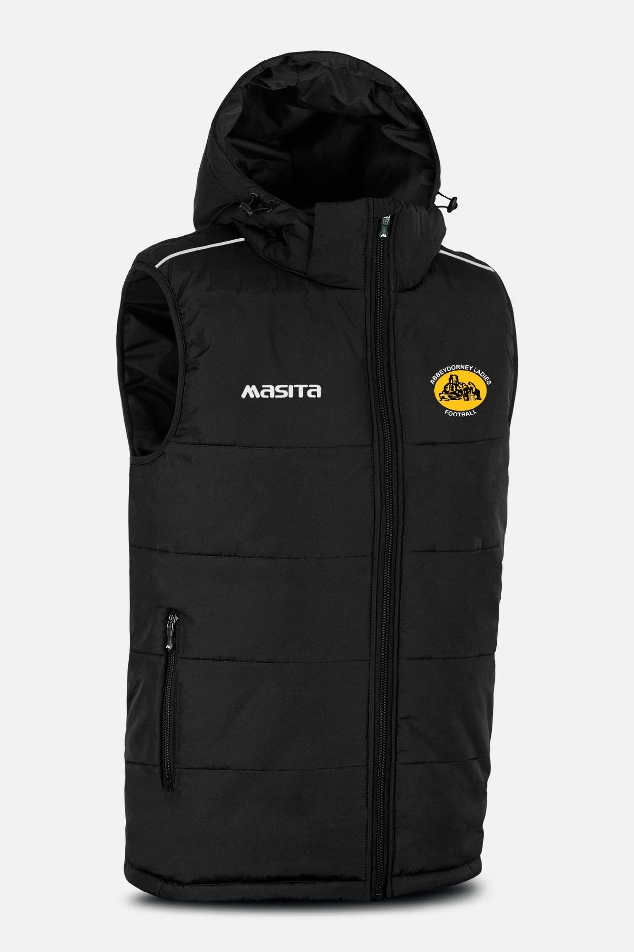 Abbeydorney LGFC Pop Up Shop Black Sleeveless Gilet Kids & Adults