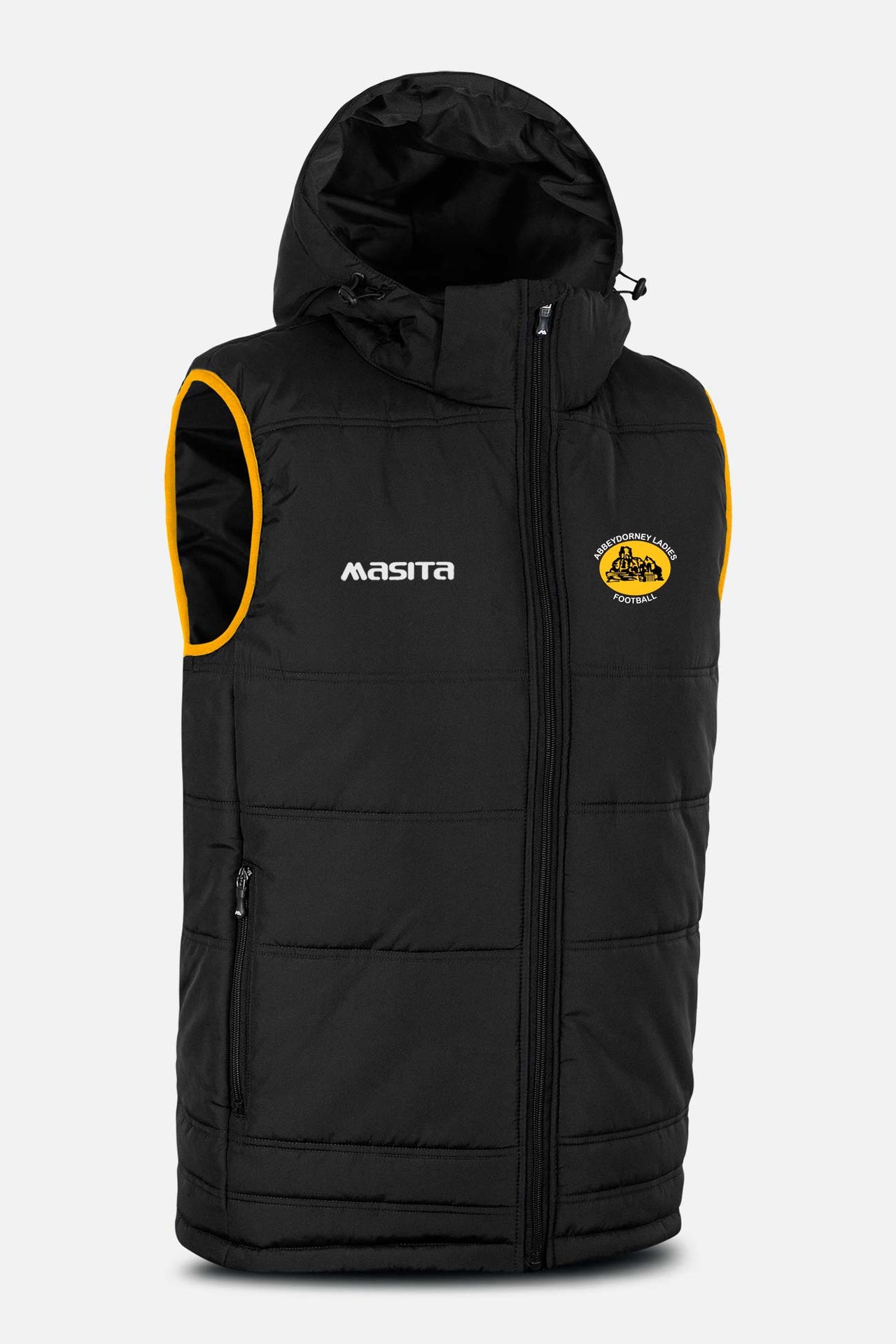 Abbeydorney LGFC Black Nova Sleeveless Gilet Kids & Adults