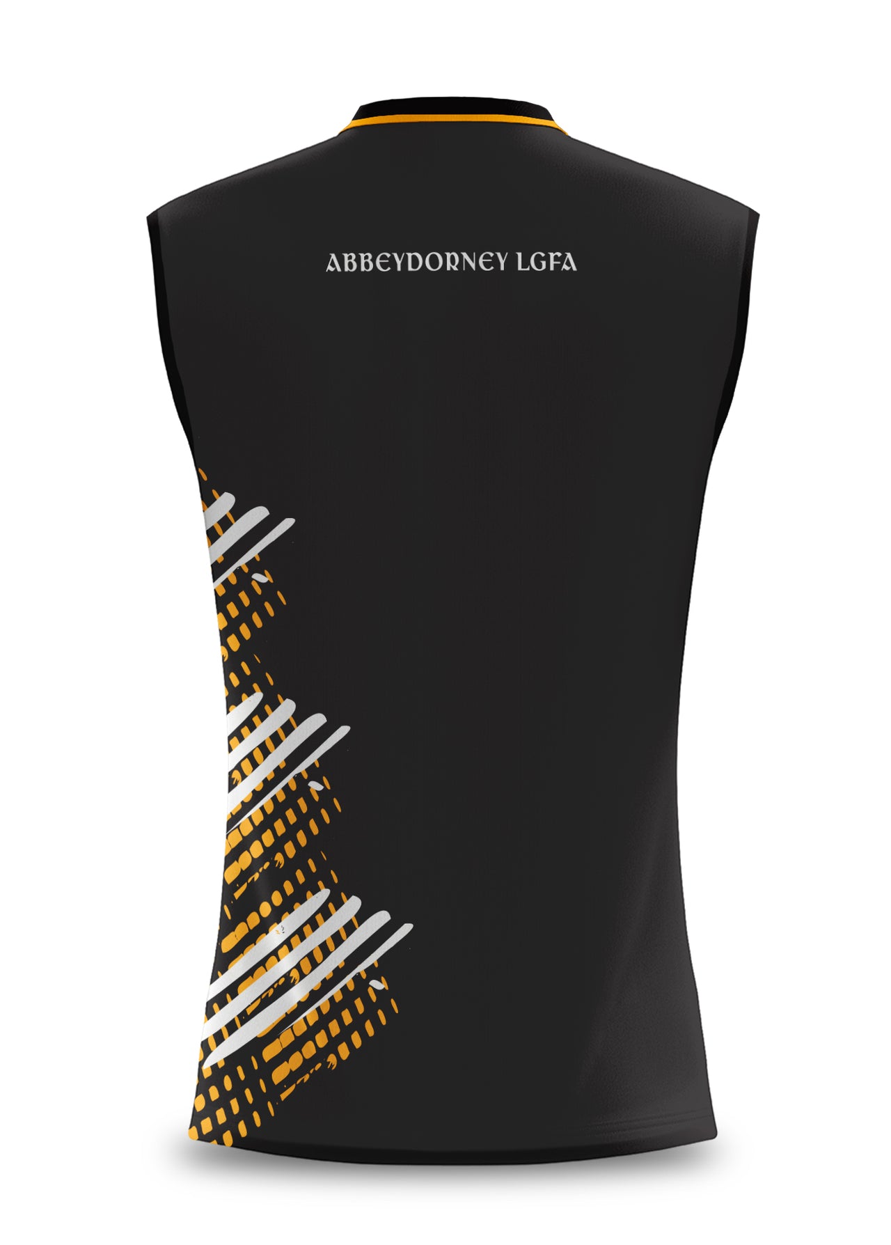 Abbeydorney LGFC Pop Up Shop Black Sleeveless Jersey Regular Fit Kids & Adults