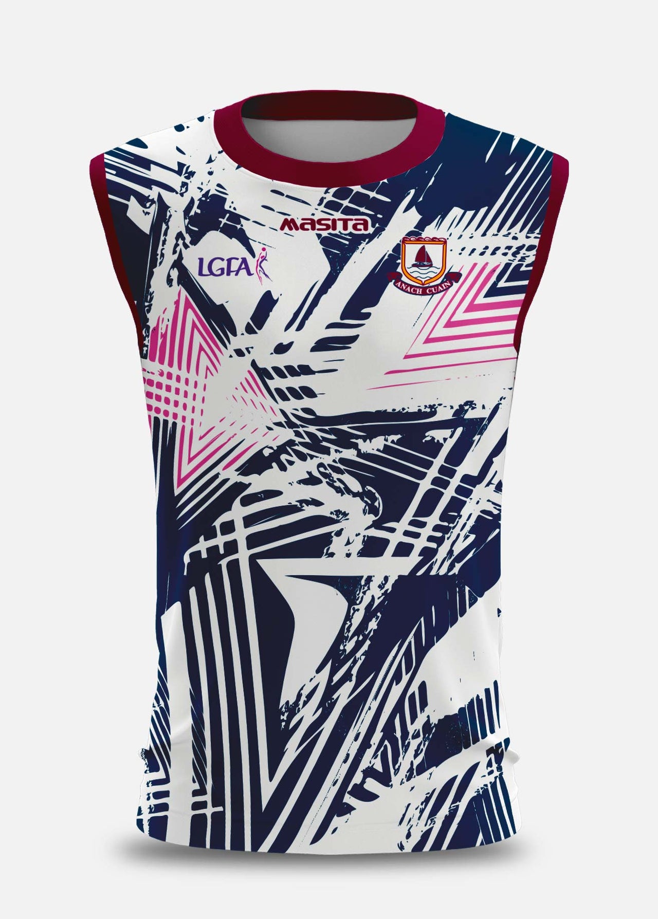 Annaghdown LGFA Pop Up Shop Sleeveless Jersey Regular Fit Kids & Adults