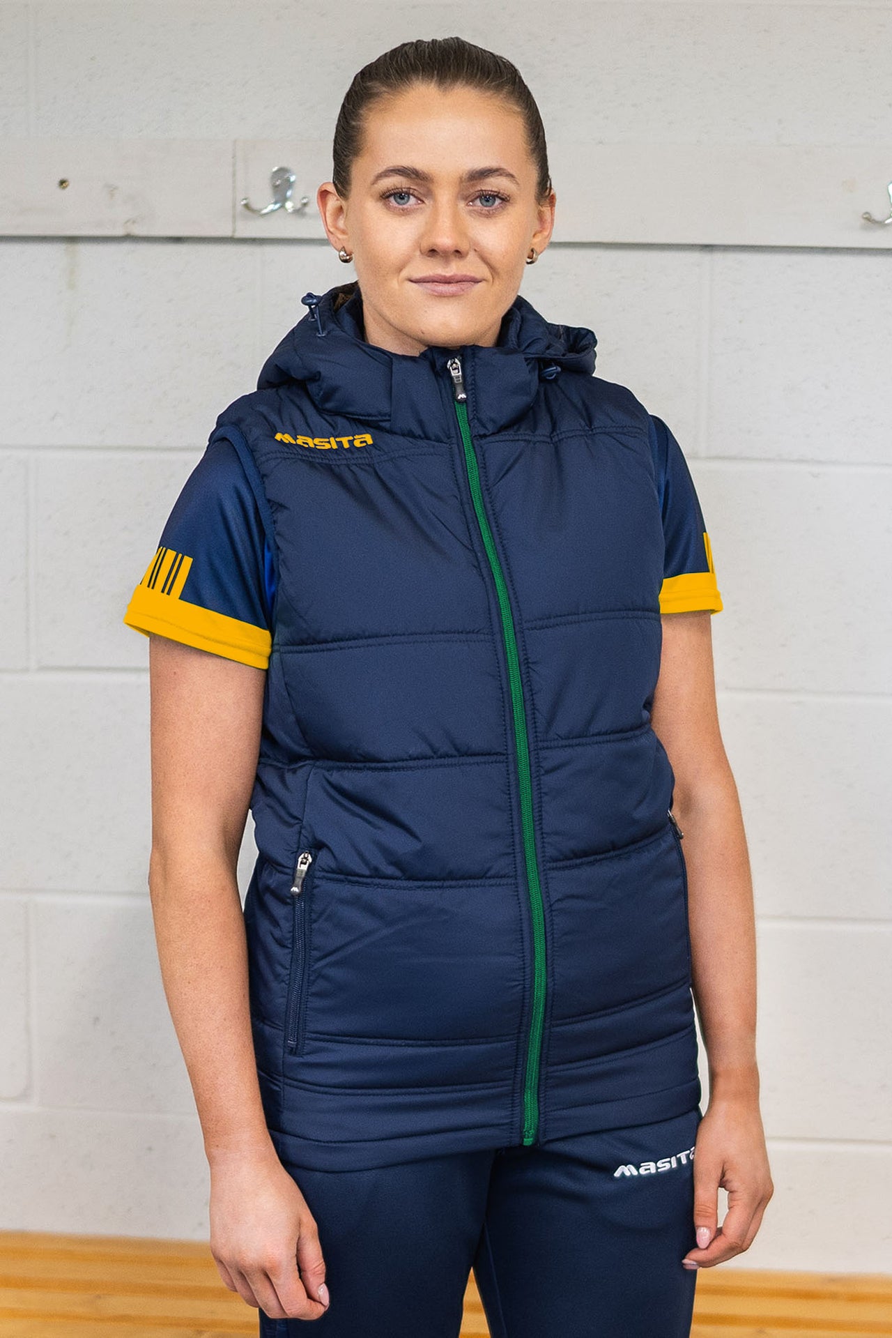 Nova Gilet Navy/Green/Amber