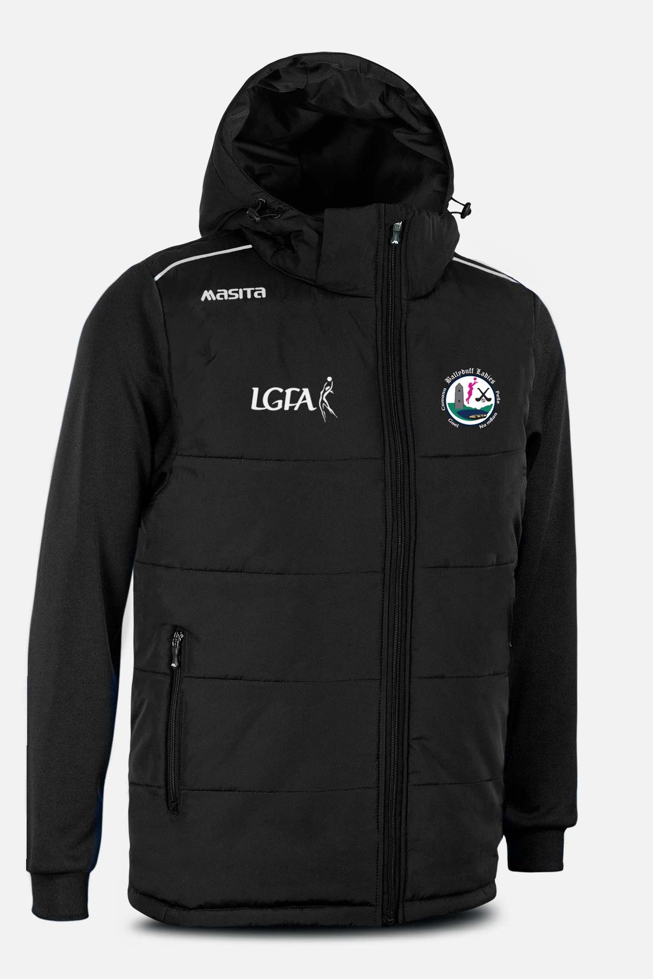 Ballyduff LGFA Black Padded Jacket Kids & Adults