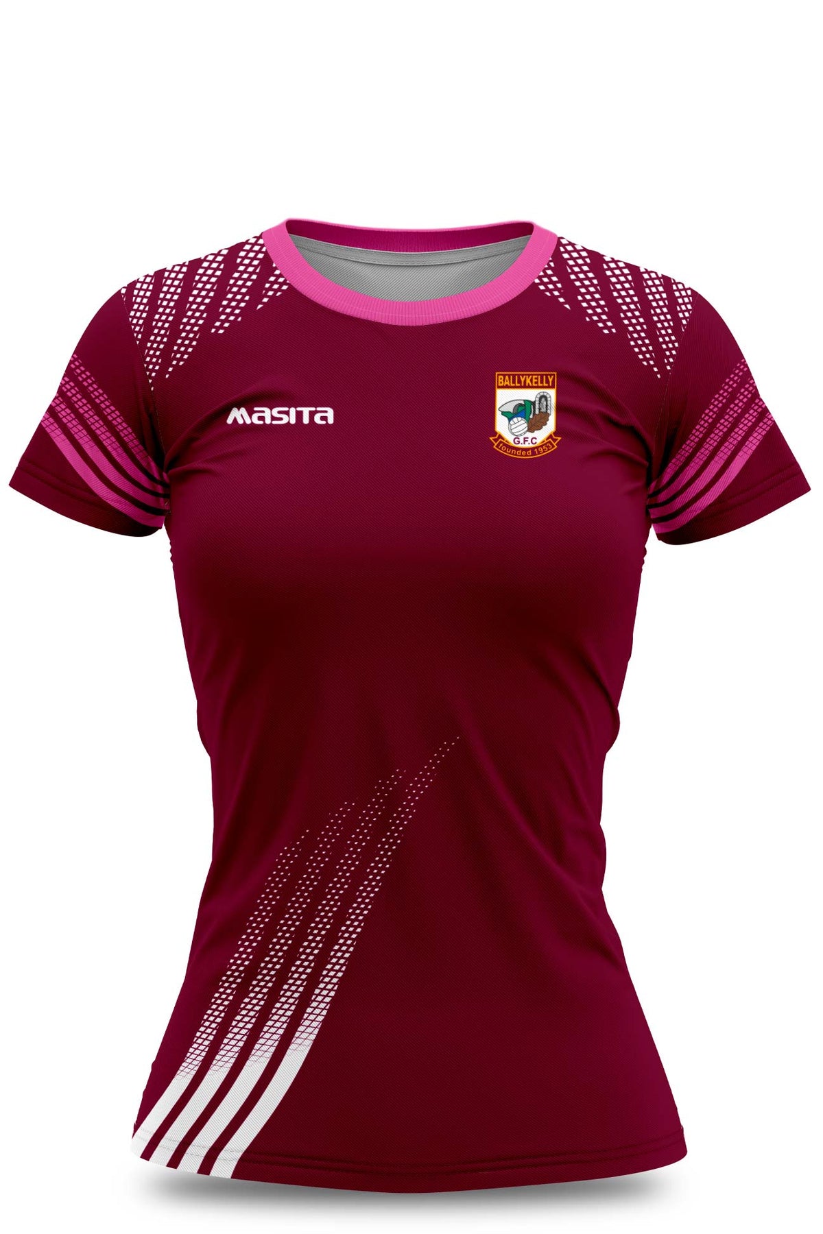 Ballykelly Pop Up Curragh Style LGFA Training Jersey Regular Fit Kids & Adults