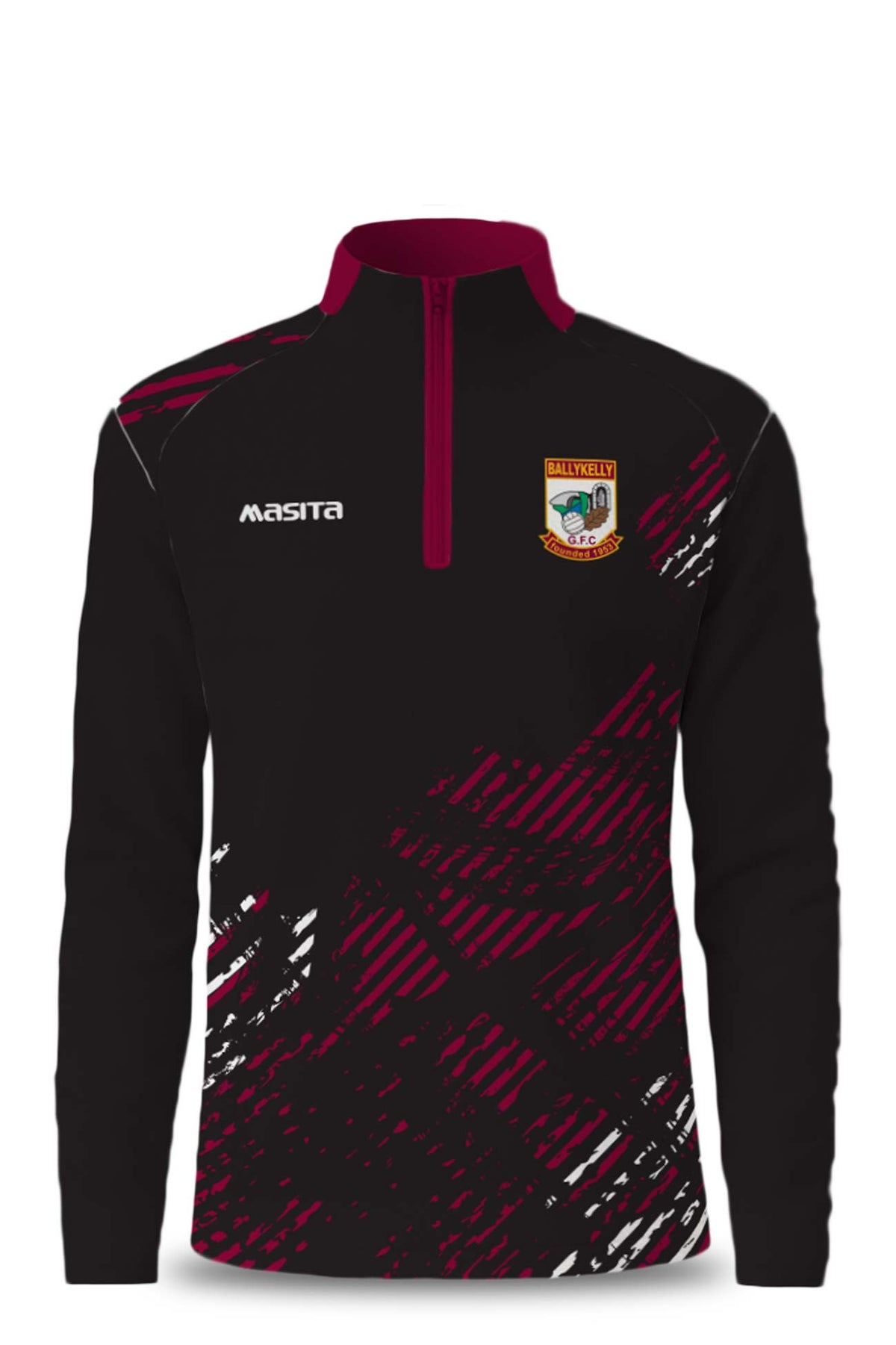 Ballykelly GFC Pop Up Dara Style Black Half Zip Kids & Adults