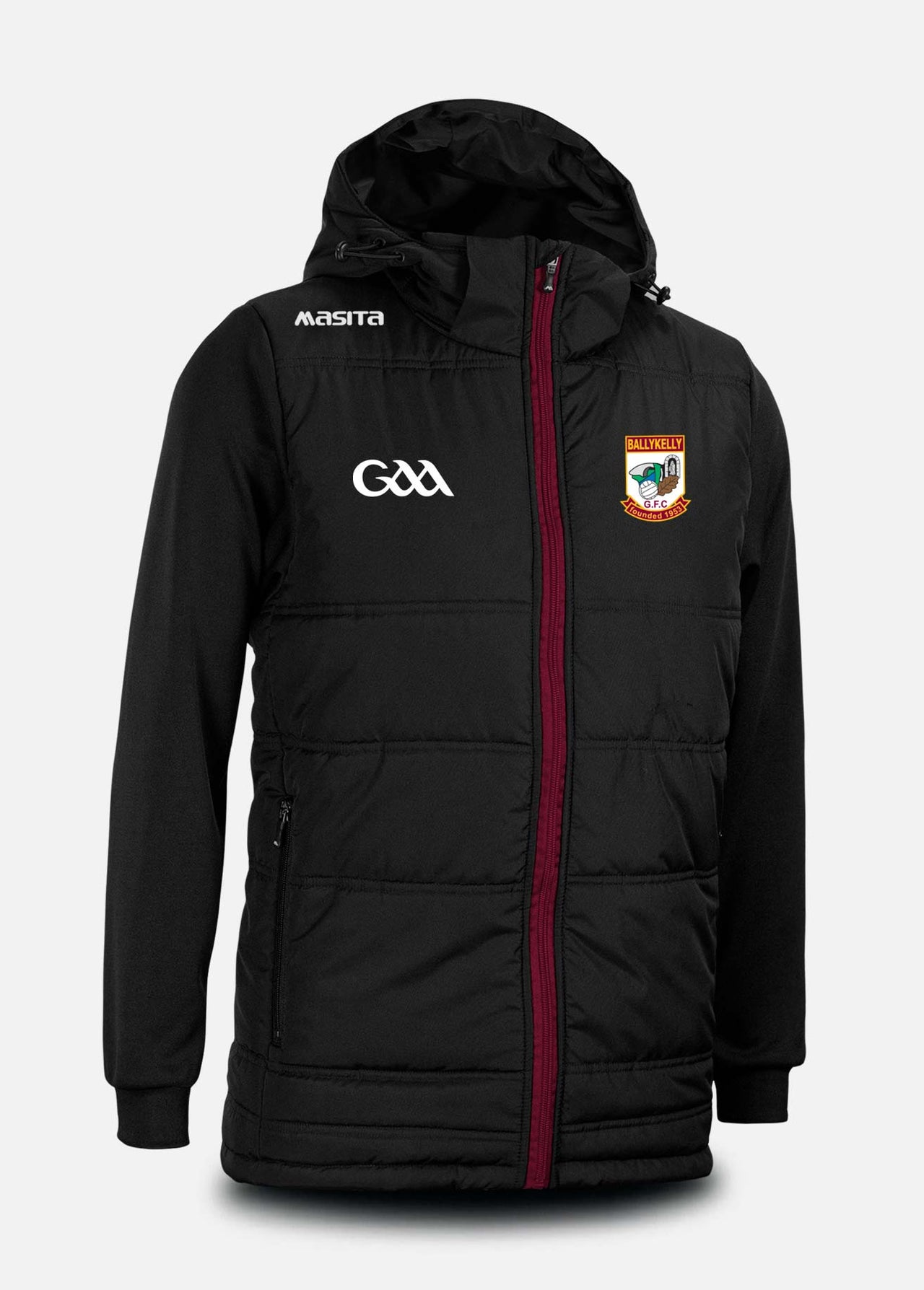 Ballykelly GFC  Black Nova Padded Jacket Kids & Adults
