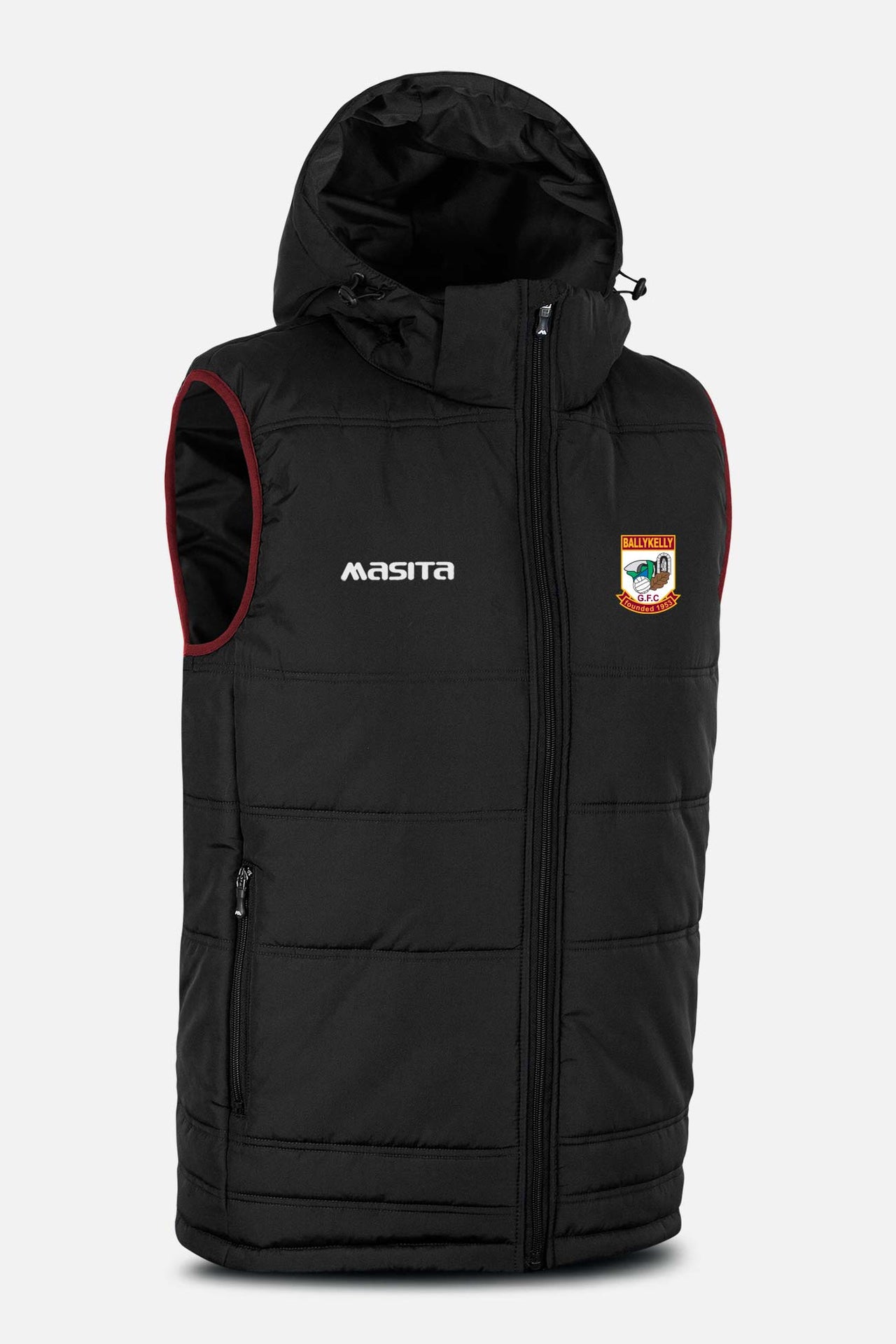 Ballykelly GFC Black Nova Sleeveless Gilet Kids & Adults
