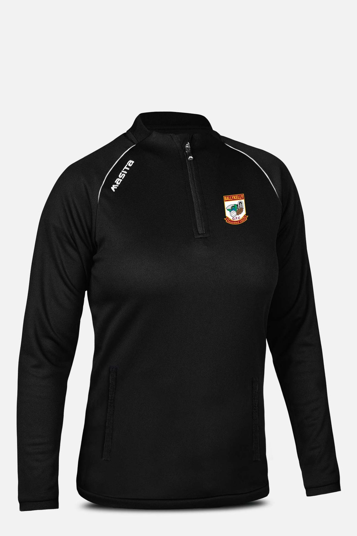 Ballykelly GFC Pop Up Shop Black Rico Style Half Zip Kids & Adults