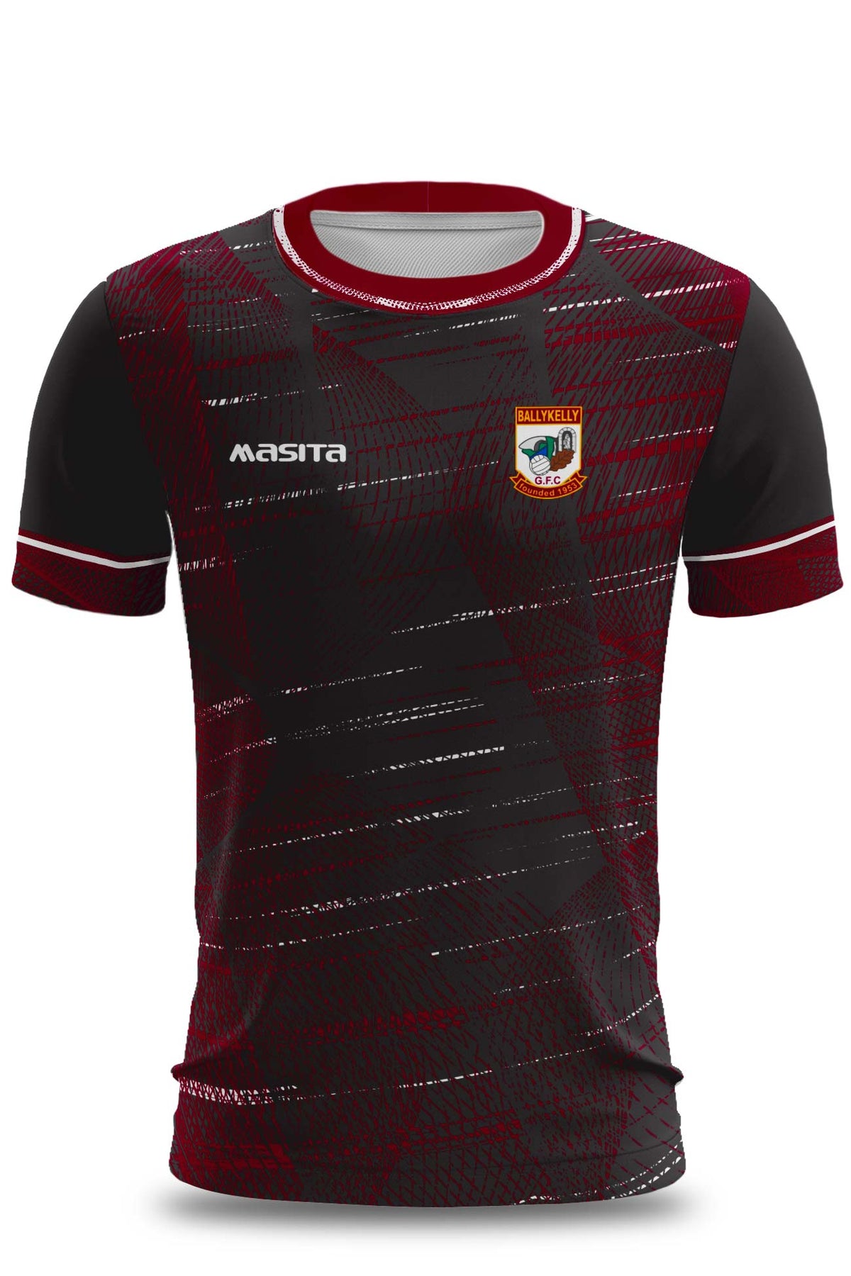 Ballykelly GFC Pop Up Quincy Style Black Training Jersey Regular Fit Kids & Adults