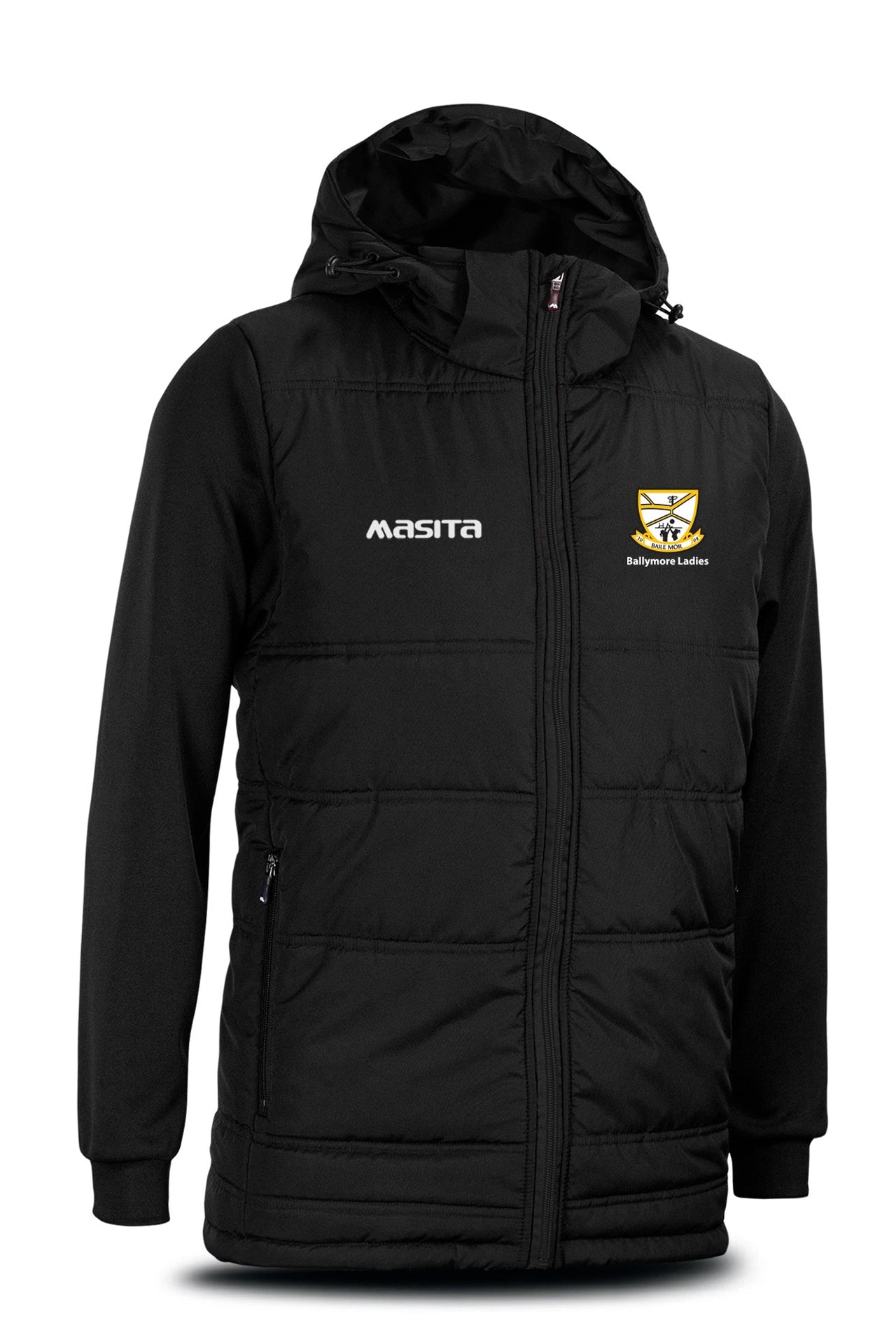 Ballymore LGFA  Black Nova Padded Jacket Kids & Adults