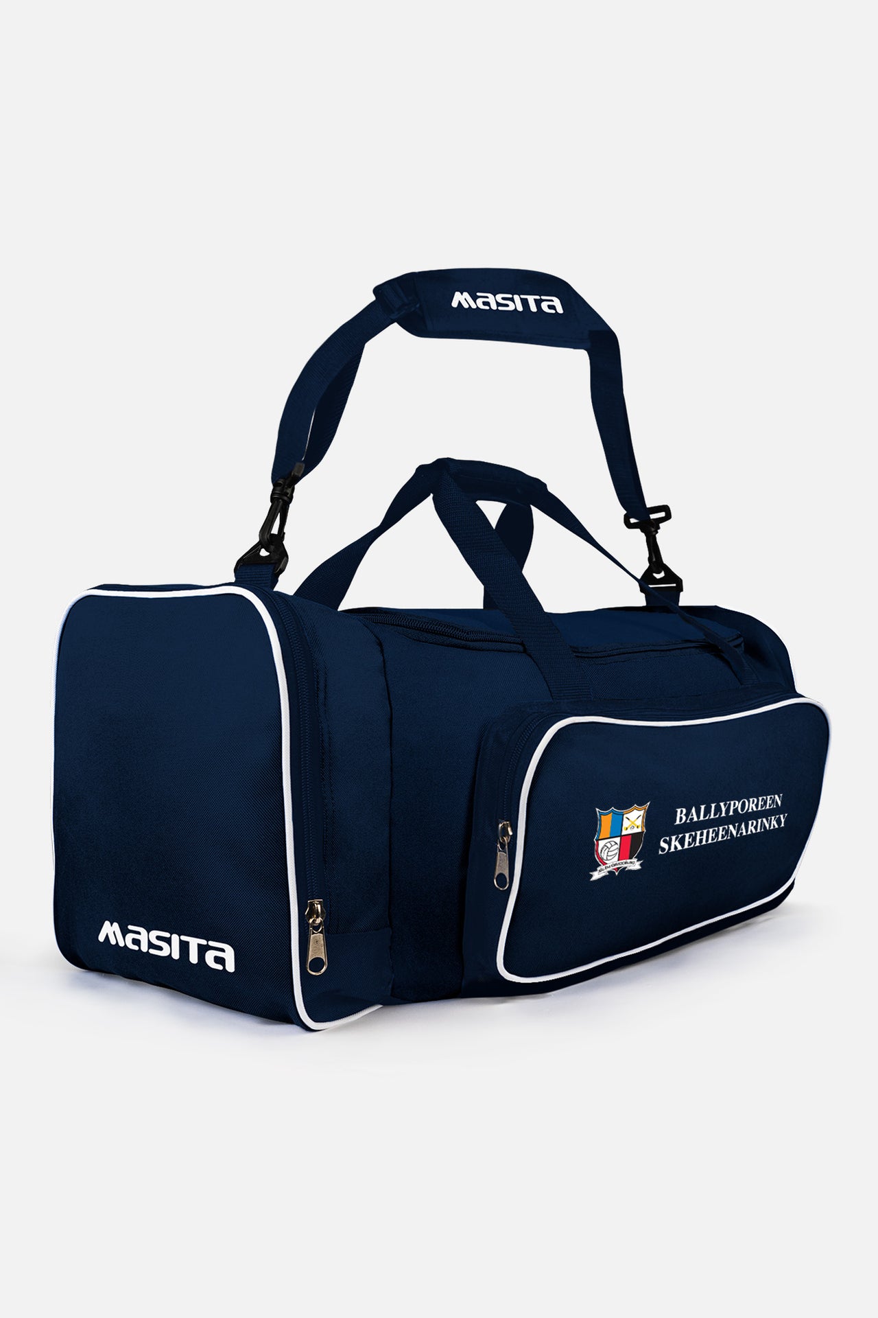 Ballyporeen Skeheenarinky  Navy/White Tara Style Club Bag