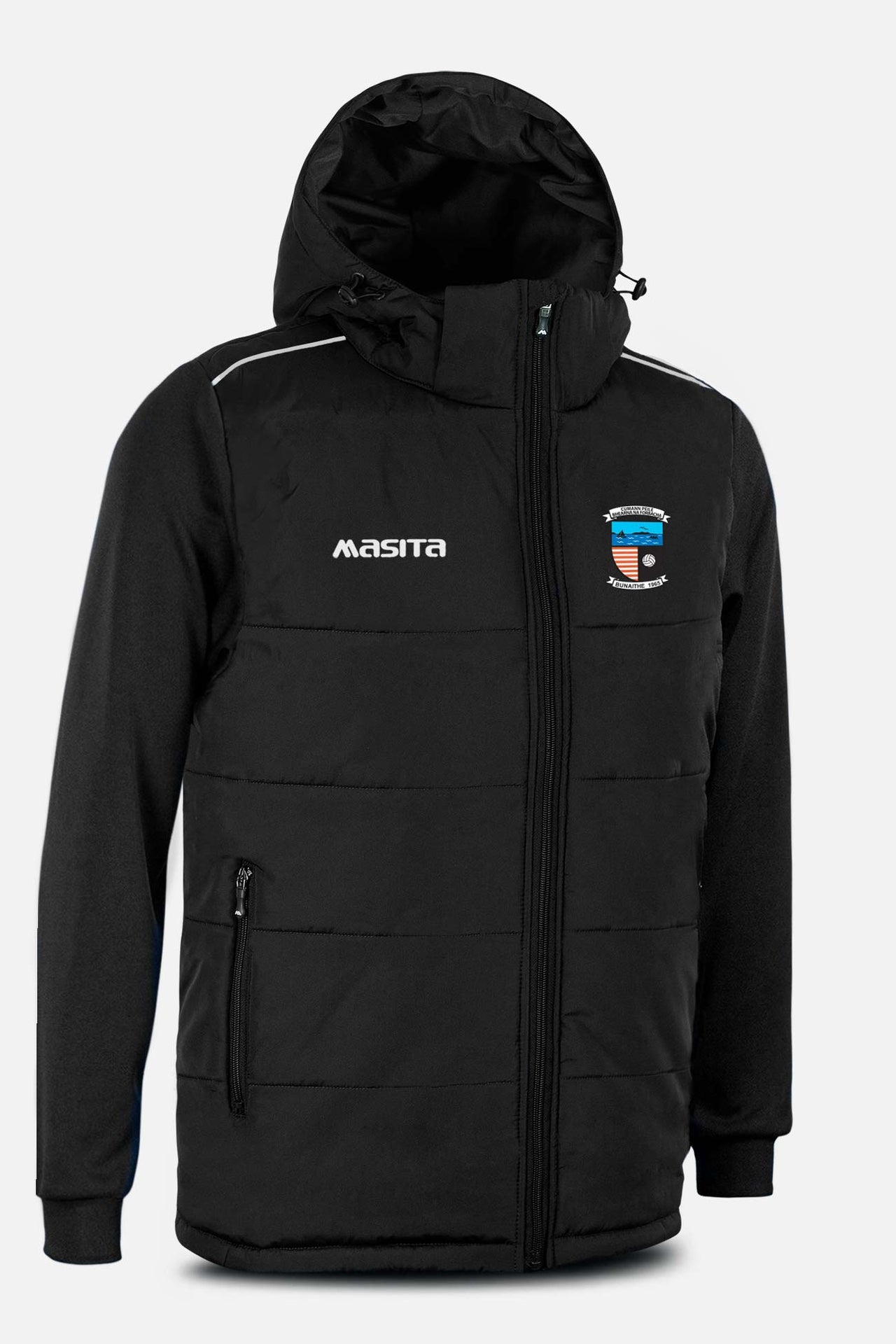 Bearna GAA Black Padded Jacket Kids & Adults