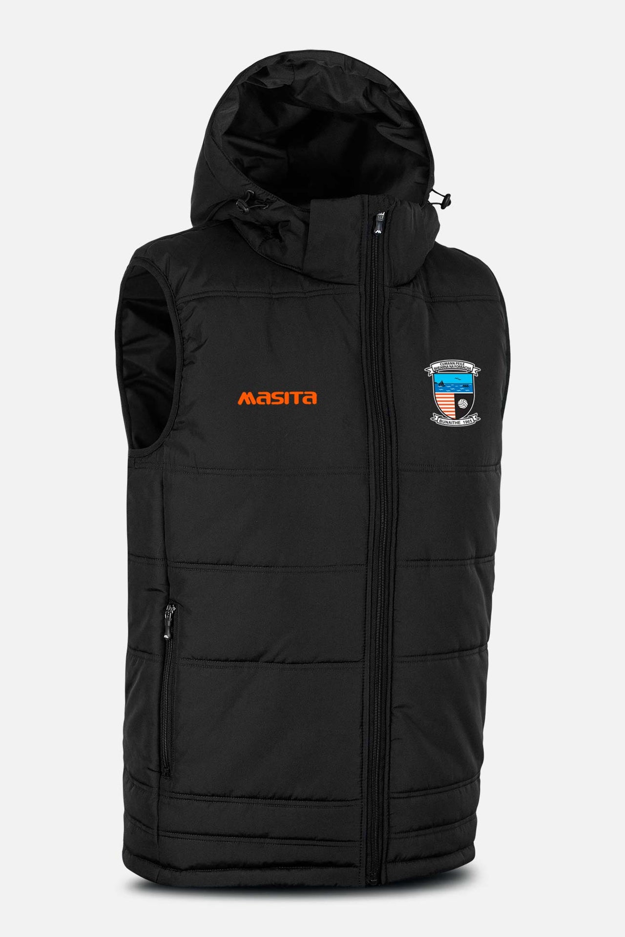 Bearna GAA Pop Up Shop Black Nova Sleeveless Gilet Kids & Adults